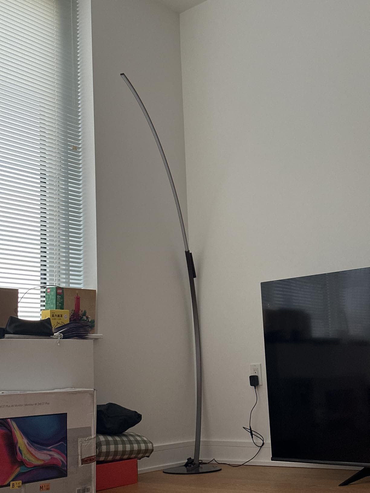Dimmable LED Lamps for Living Room with 3 Color Temperatures, Ultra Bright 2000LM Arc Floor Lamps, Modern Standing Tall Lamp with Remote Control Reading Floor Lamp for Bedroom Office Classroom customer photo 1