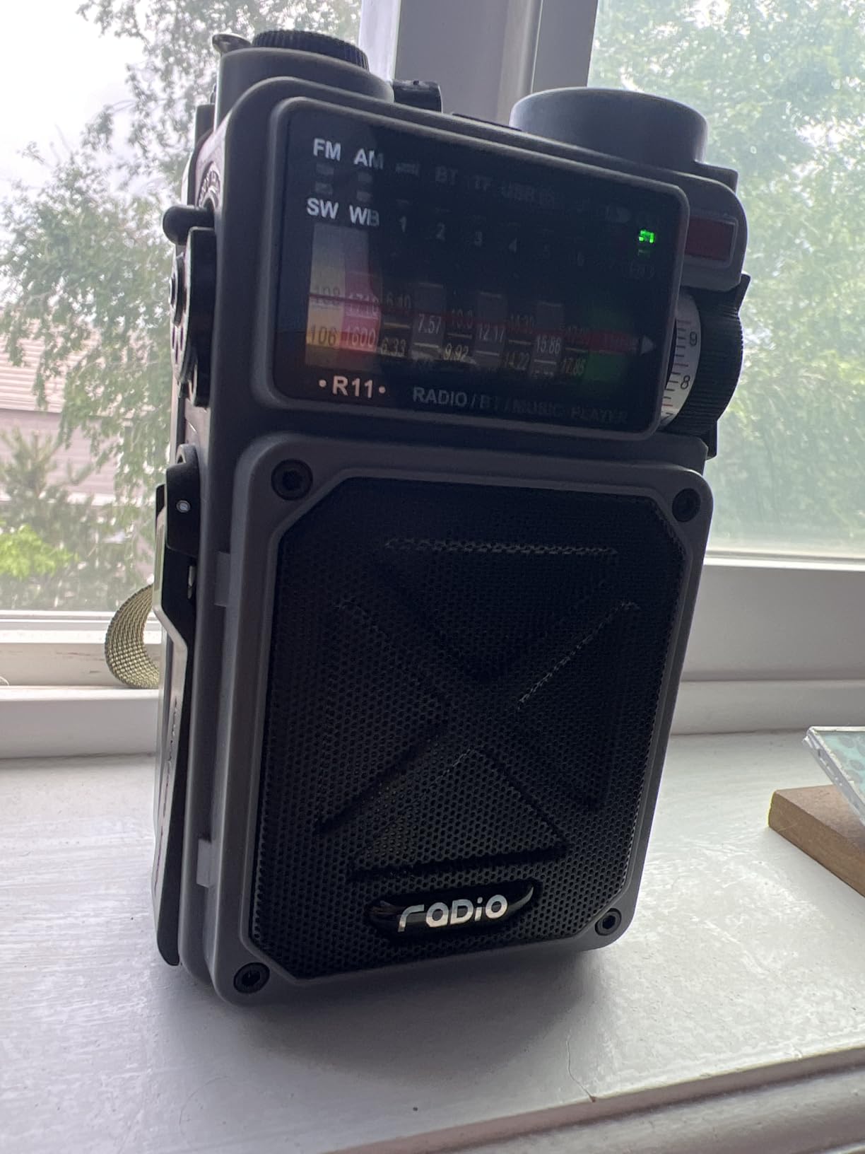 Portable Shortwave Radios with NOAA/SW/AM/FM, for Camping & Home | Bluetooth Speaker, TF Playback, Solar Powered, Hand Crank, Flashlight, SOS Alarm, Weather Alert, Phone Charger customer photo 1