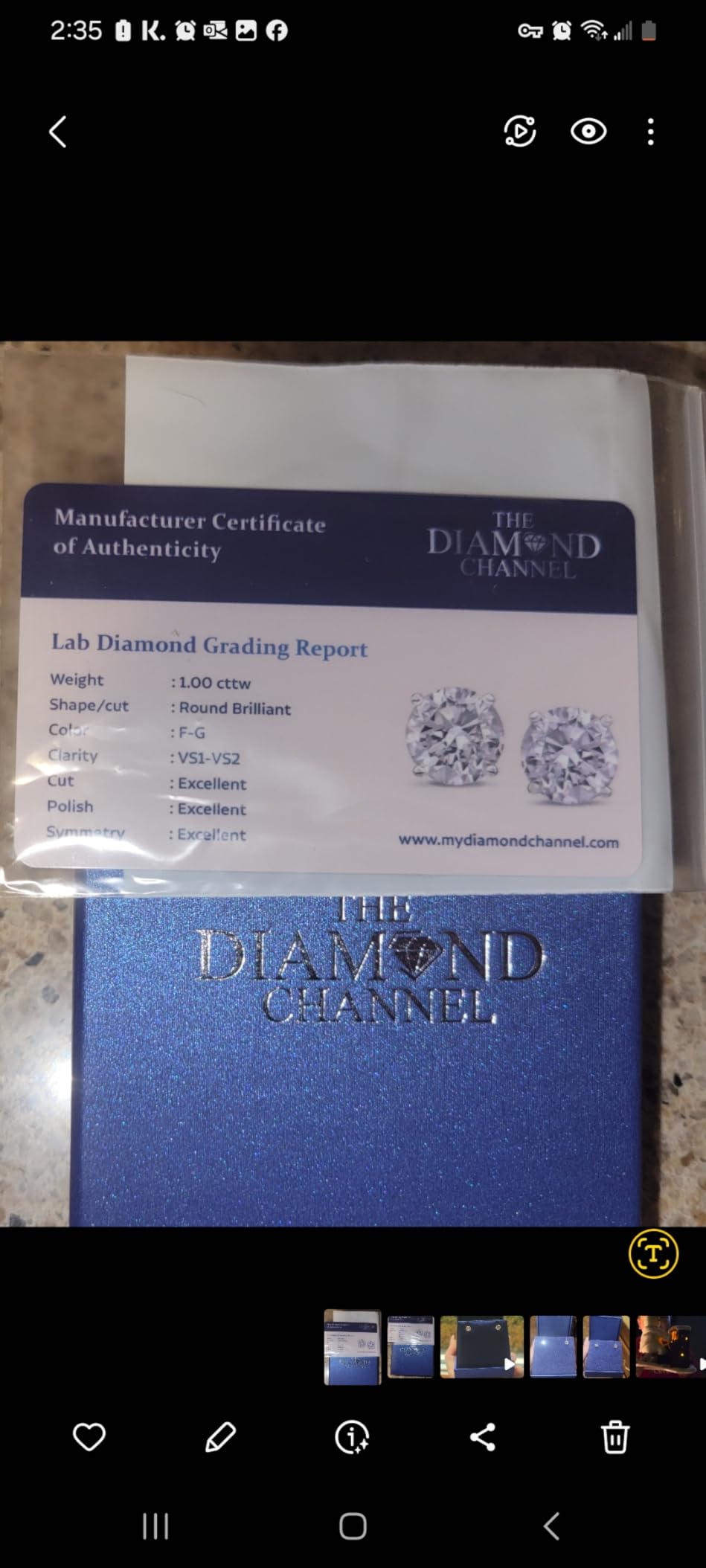 The Diamond Channel CERTIFIED 1 to 6 Carat LAB GROWN Solitaire Diamond Stud Earrings Round Cut 4 Prong Screw Back (F-G Color, VS1-VS2 Eye Clean Clarity) customer photo 2