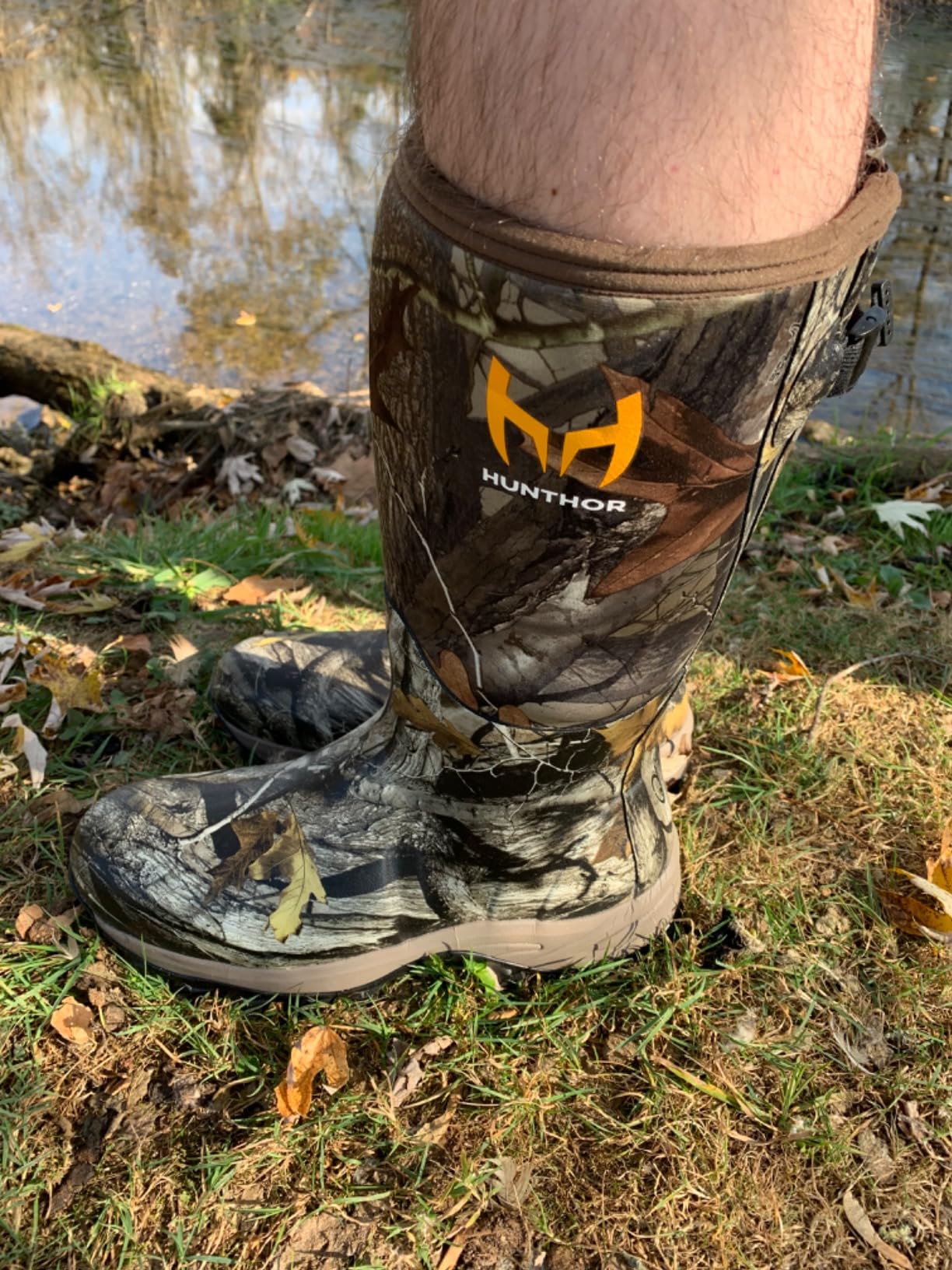Hunting Boots for Men, Waterproof Insulated 6mm Neoprene Rubber Boots for Hunting and Outdoor Activities (Camo) customer photo 1