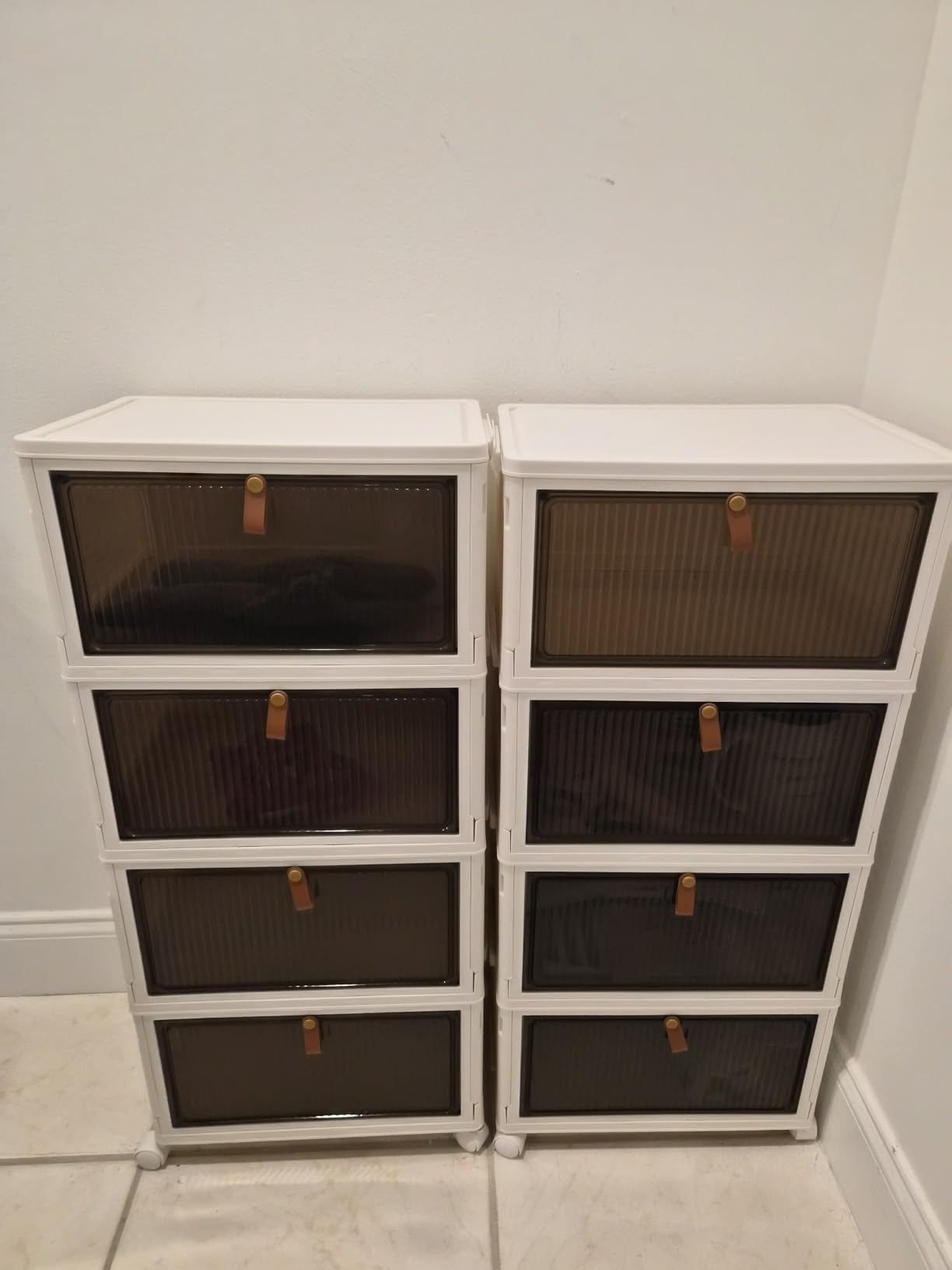 CTSNSLH 4 Tier Plastic Storage Bins with Lid 23QT - Stackable Storage Bins customer photo 2