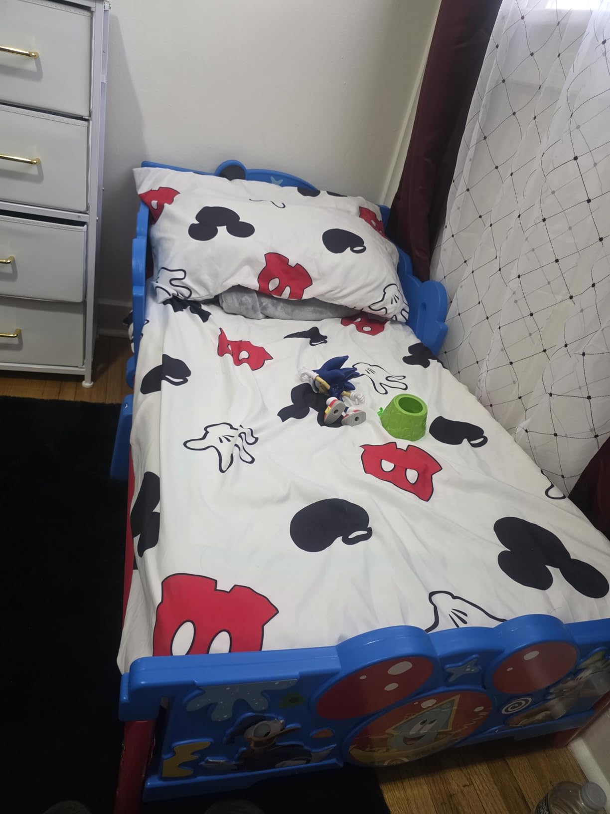 Delta Children Mickey Mouse 3D Toddler Bed, Blue customer photo 2