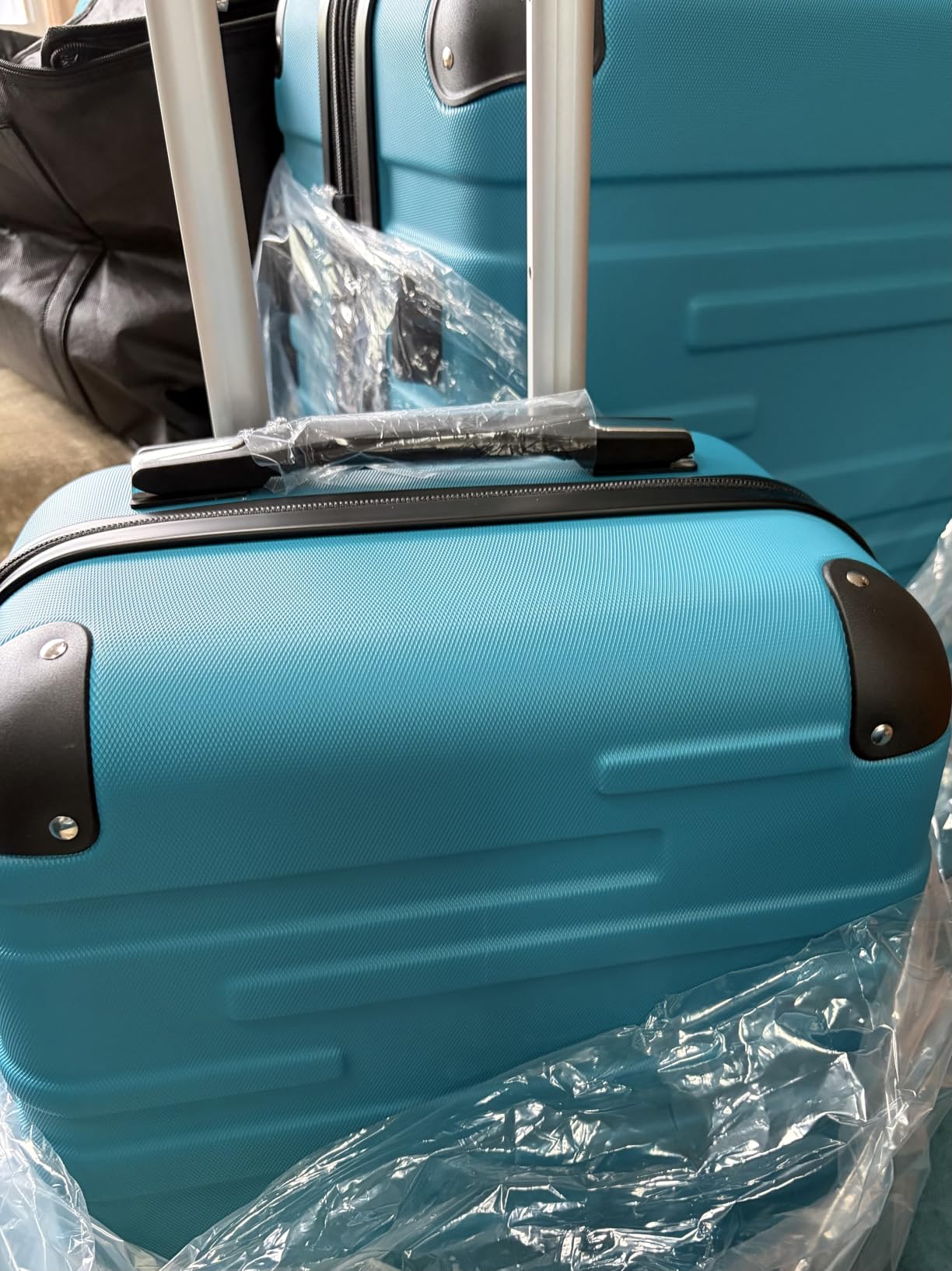 Coolife Hardside ABS Luggage, TSA Lock, Spinner Wheels, 28in Checked | ABS hardshell, scratch-resistant, 360° silent spinner wheels, YKK zippers, TSA lock, aluminum handle, 15% expandable customer photo 1