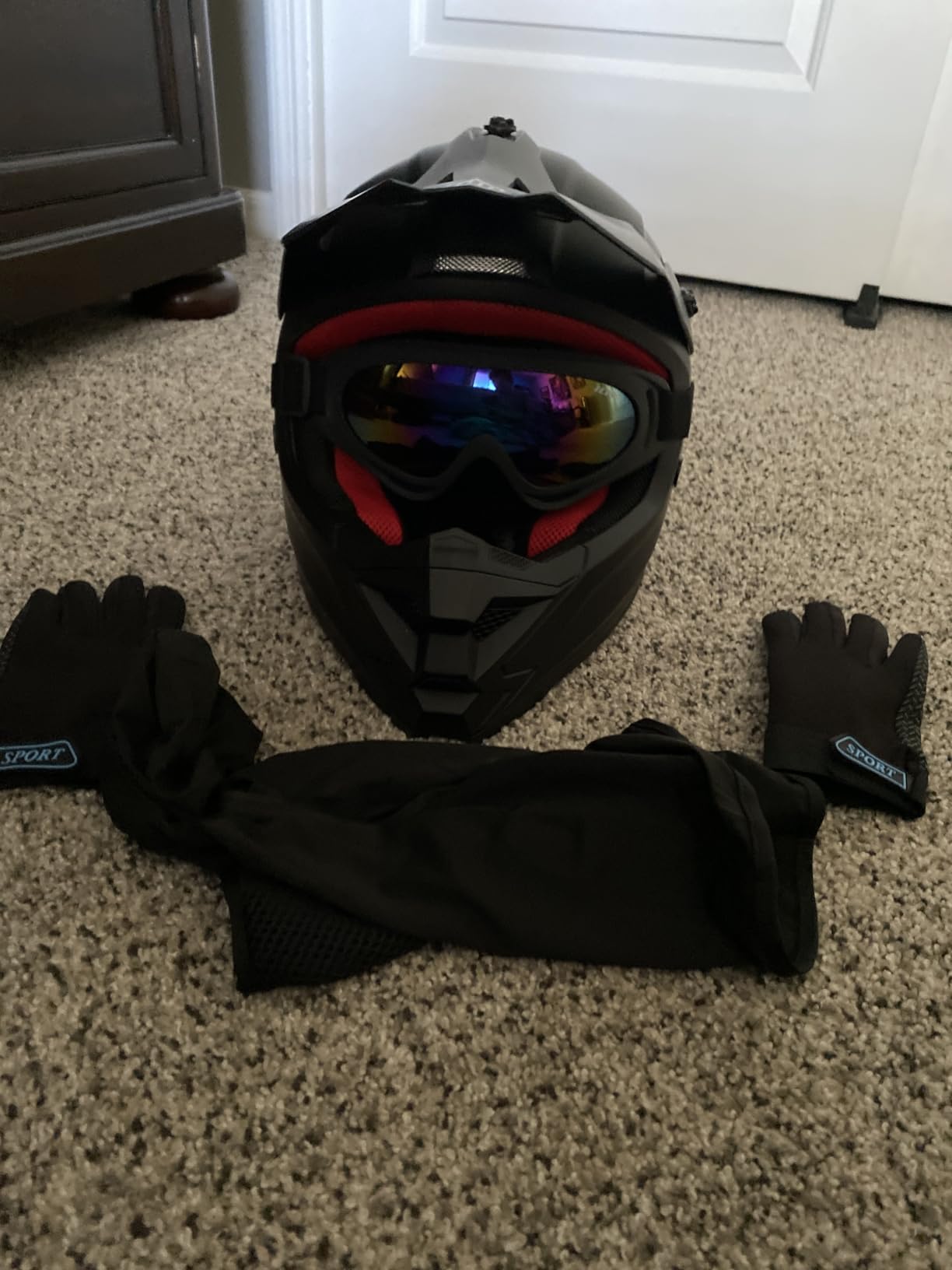 ILM Youth ATV Helmet Kids Dirt Bike Motocross BMX Off Road Motorbike Go Kart Casco DOT ECE Model Z705 (Starlight Pony, XL) customer photo 2