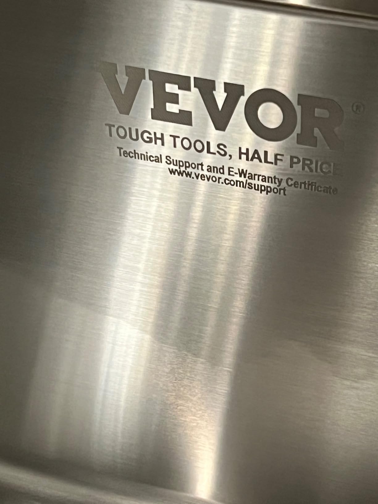 VEVOR 33 inch Farmhouse Kitchen Sink, 304 Stainless Steel Sink, Top Mount Single Bowl Kitchen Sinks with Ledge & Accessories, Household Dishwasher Sinks customer photo 1