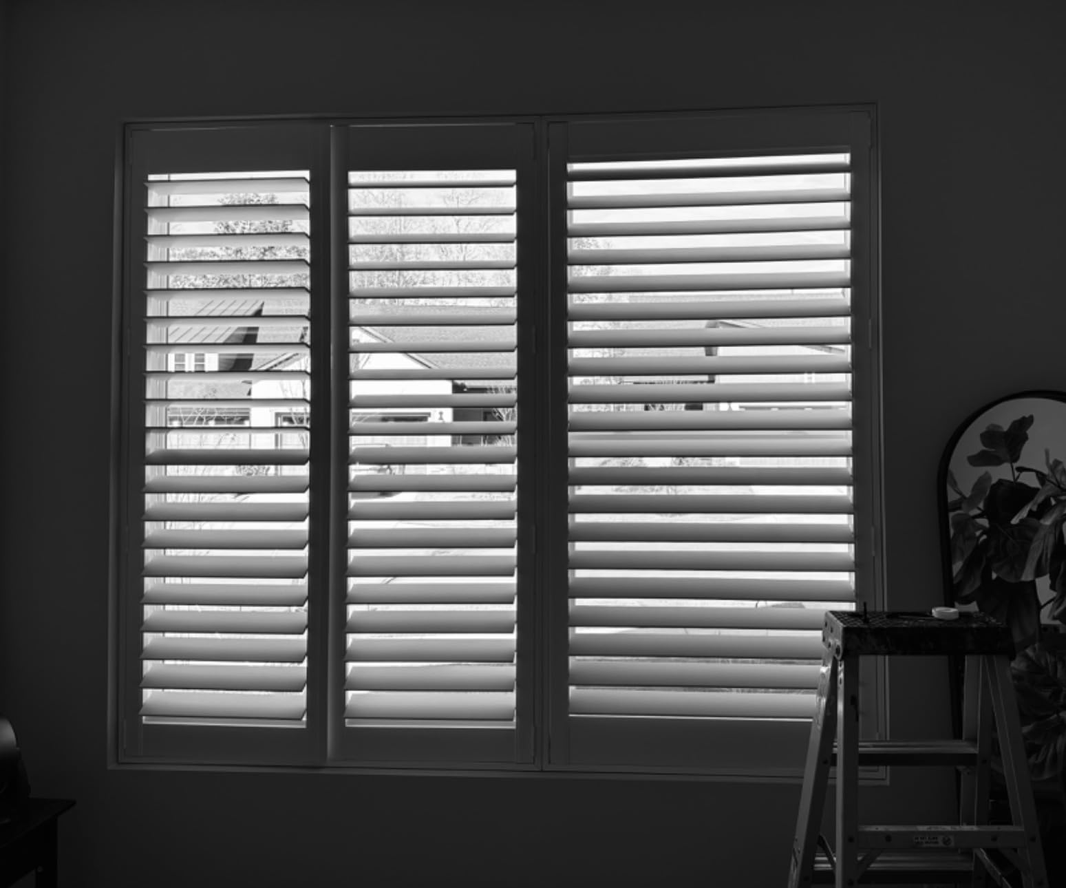 SHUTTER WORKS Wood Plantation Shutters for Interior Windows | Painted Wood Shutters | Shades of White & Gray | Fully Customizable customer photo 2