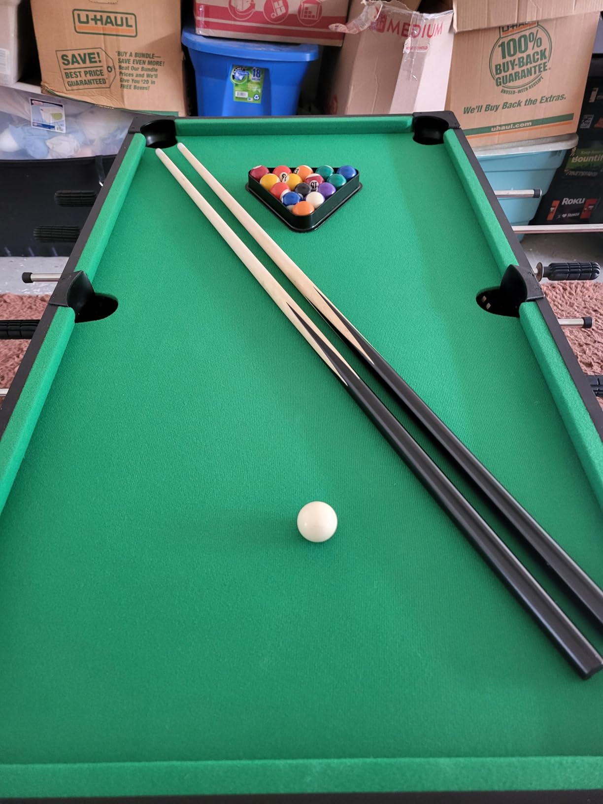 Best Choice Products Tabletop Billiard Table, Pool Game Table for Living Room, Game Room w/ 2 Cue Sticks, Ball Set, Storage Bag customer photo 2