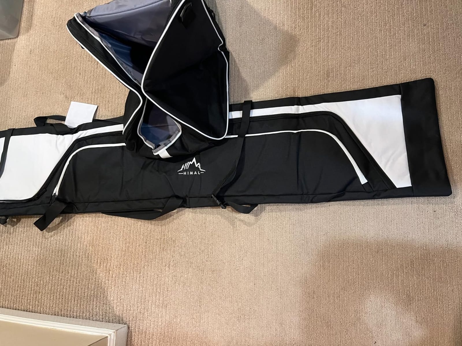 GoHimal Ski Bag & Boot Bag Combo, Padded Ski Carrier | Fits Skis Up to 200CM, Fits Boots Up to US13, Safety Reinforced, Water-Resistant, Ski Travel Bag customer photo 1