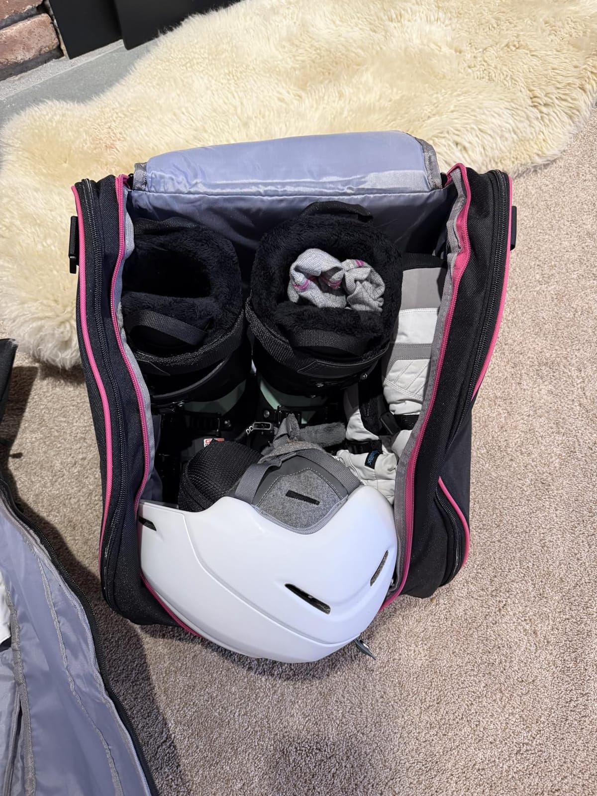 GoHimal Ski Bag & Boot Bag Combo, Padded Ski Carrier | Fits Skis Up to 200CM, Fits Boots Up to US13, Safety Reinforced, Water-Resistant, Ski Travel Bag customer photo 2