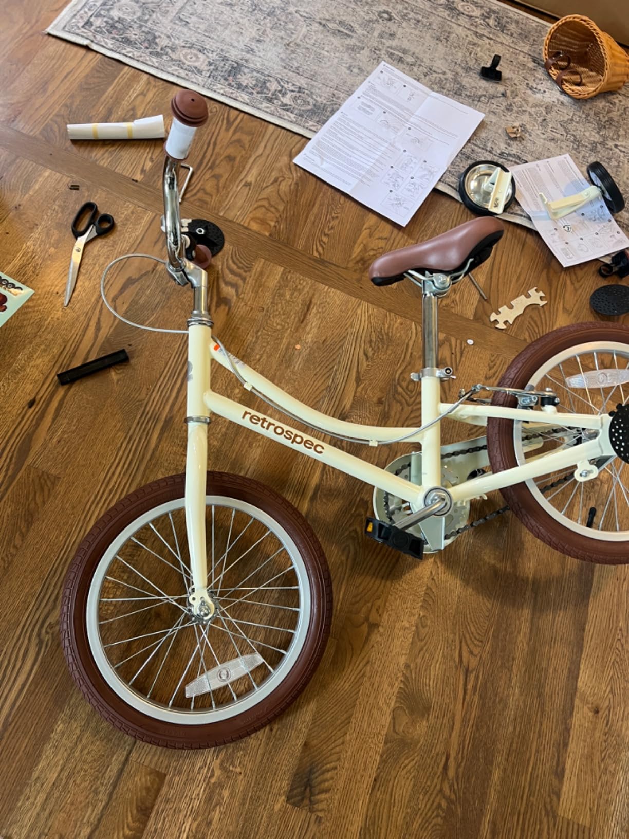 Retrospec Beaumont Mini 16in Kids Bike with Training Wheels & Basket - Beginner Bicycle for 4-6 Year Olds, Low-Profile Frame, V-Brakes & Safety Bell customer photo 2