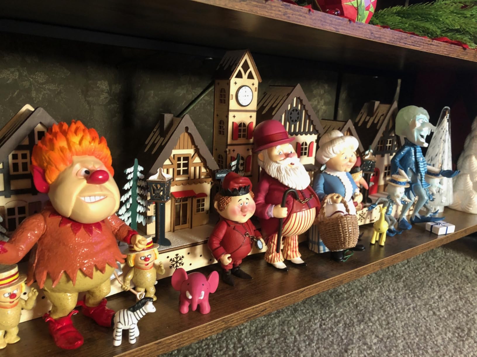 Best Choice Products Pre-Lit Wooden Christmas Village, Winter Mantel Decor, Traditional Holiday Decoration for Home, Living Room, Entryway w/LED Lights, Plug-in/Battery-Powered w/Timer customer photo 1