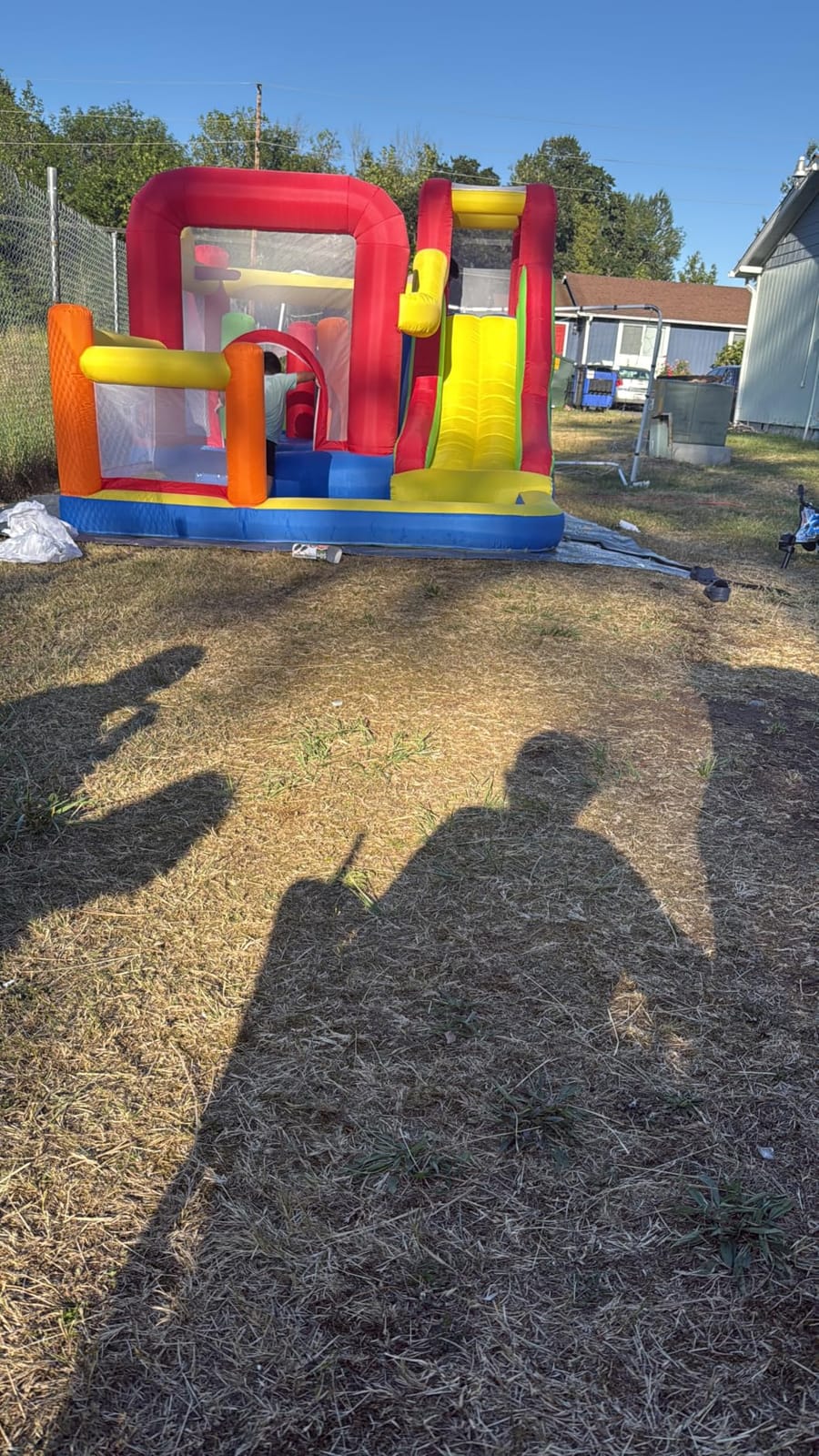 Hongcoral Bounce House, Inflatable Bounce Castle with Blower for Kids, Blow Up Jumping Bouncer with Slide, Climbing Wall, Obstacles, Trampoline, Ball Pit Pool for Indoor Outdoor customer photo 1