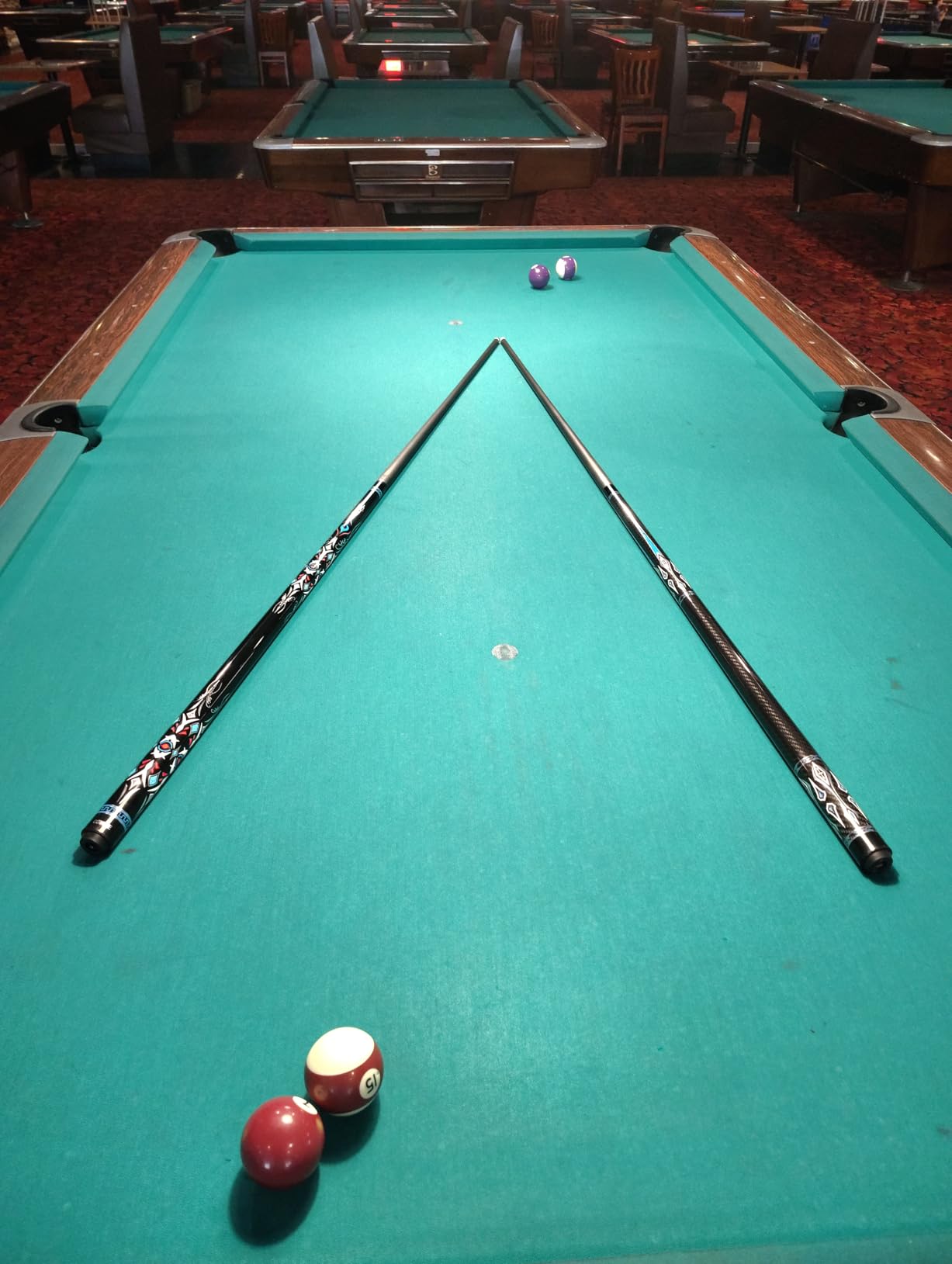 CRICAL Carbon Fiber Pool Cue Stick 58in Low Deflection Billiard Cue | Pool Stick with 3/8x8 Pin Joint and 12.5mm Tip for Billiards customer photo 2