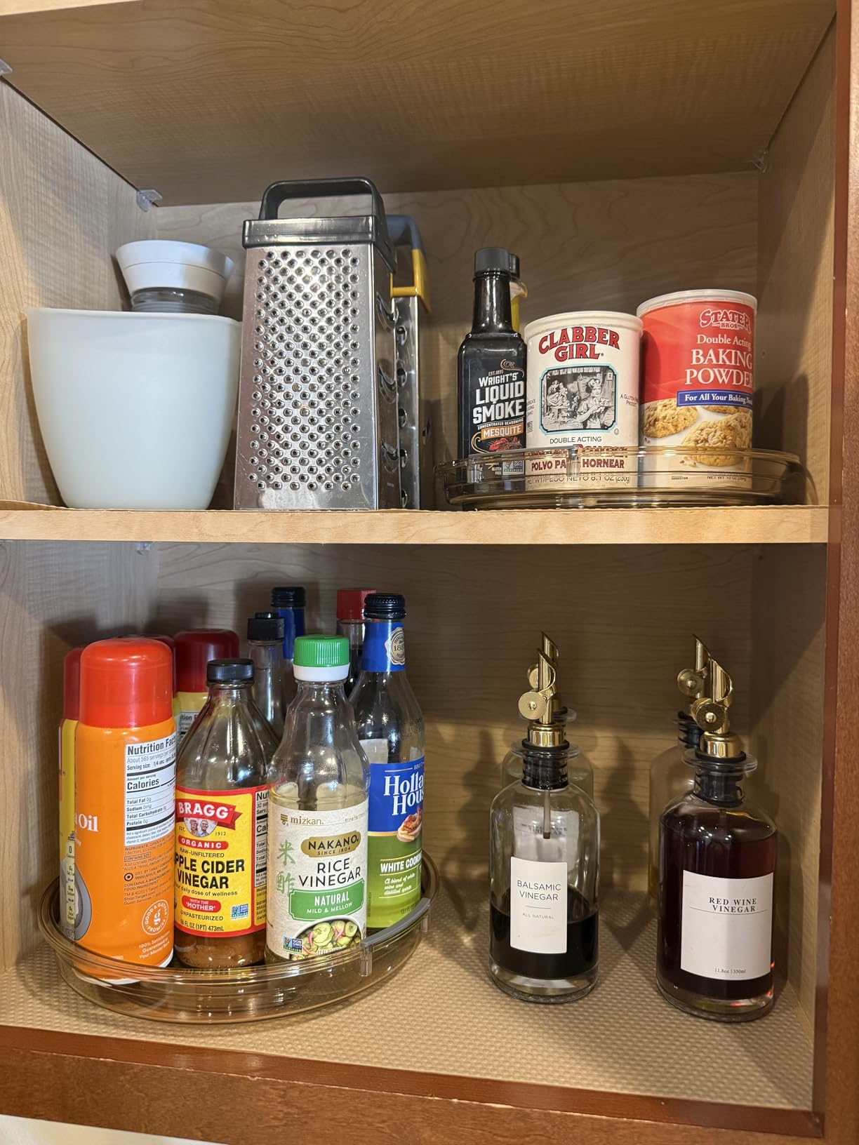 LAMU 3 Pack Lazy Susan Organizer Turntable for Cabinet customer photo 2