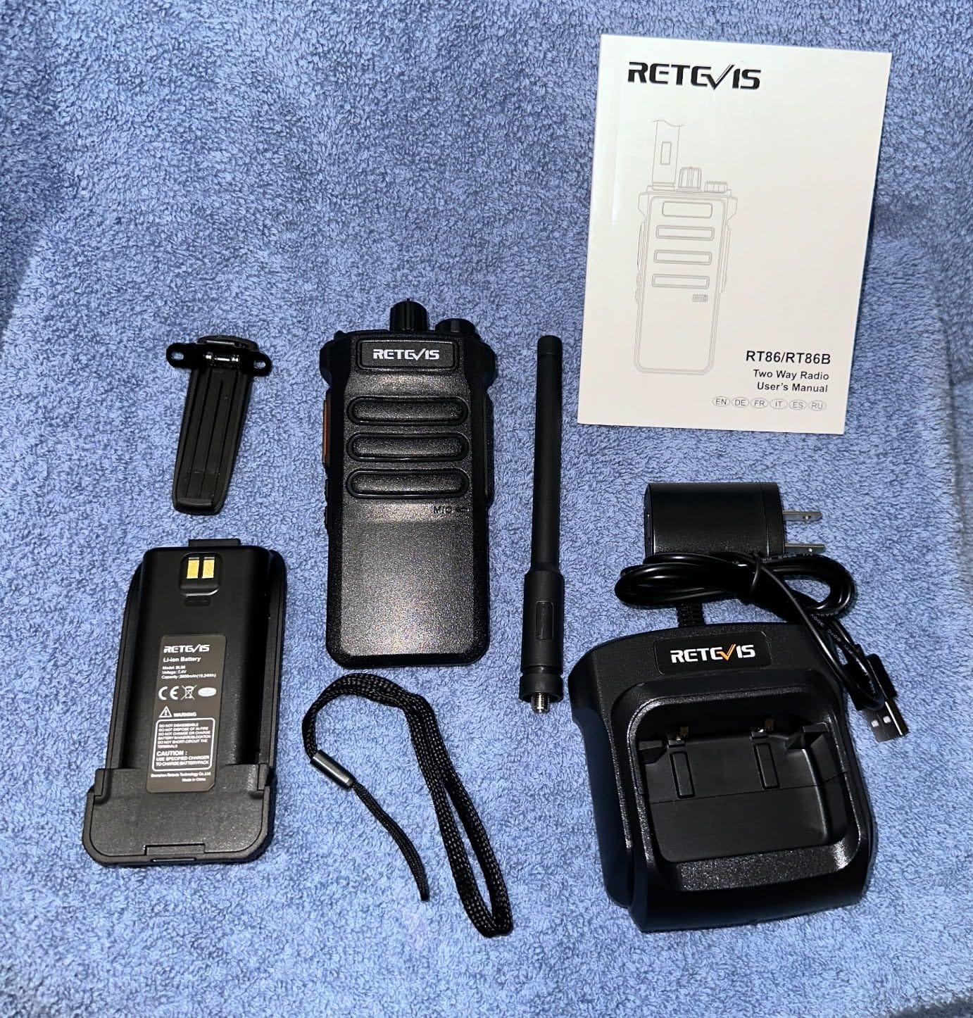 Retevis RT86 Professional 2 Way Radios Long Range, for Commercial Warehouse | High Power, Professional Walkie Talkies, Heavy Duty, Durable, Rechargable 16h Long battery life, Dust Proof, Shockproof, 6 Pack customer photo 1