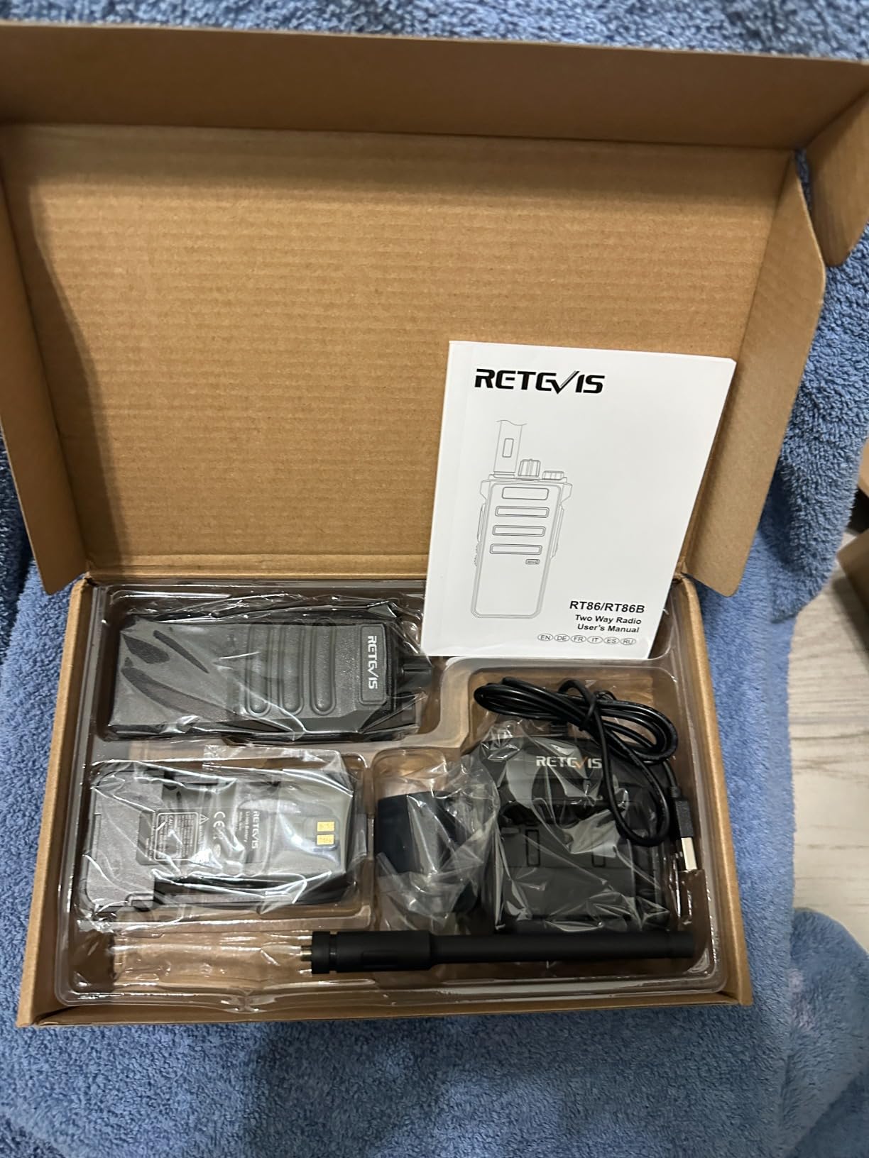 Retevis RT86 Professional 2 Way Radios Long Range, for Commercial Warehouse | High Power, Professional Walkie Talkies, Heavy Duty, Durable, Rechargable 16h Long battery life, Dust Proof, Shockproof, 6 Pack customer photo 2