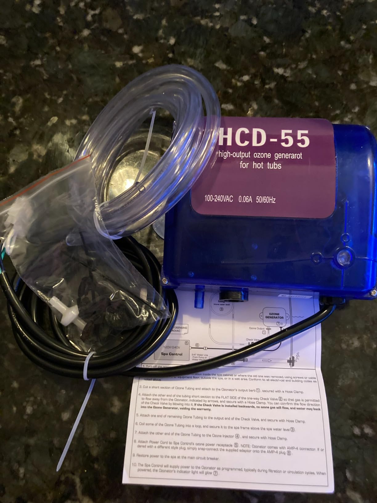 HCD-55 Spa Ozone Generator,110V Plug for Hot Tubs & Swim Spas customer photo 2
