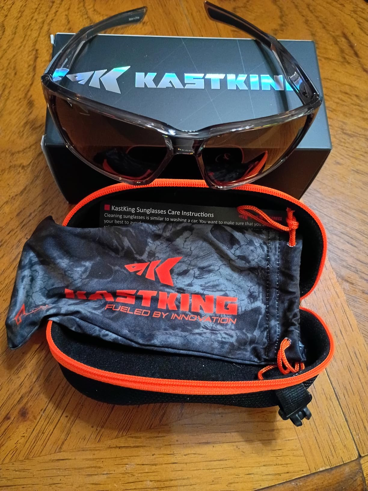 KastKing Osage Polarized Sport Sunglasses for Men and Women, Wrap Design | PuriVex Water & Salt Repellent, UV Protection, Lightweight, Durable, Non-Slip Nose and Temple Pads, Ideal for Fishing customer photo 2
