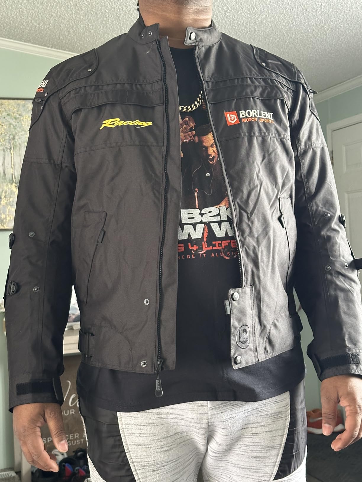 BORLENI Motorcycle Jacket for Men with Armor Riding Jacket CE Approved | Biker Riding Jacket, Windproof, Full Body Protective Gear, All Season customer photo 1
