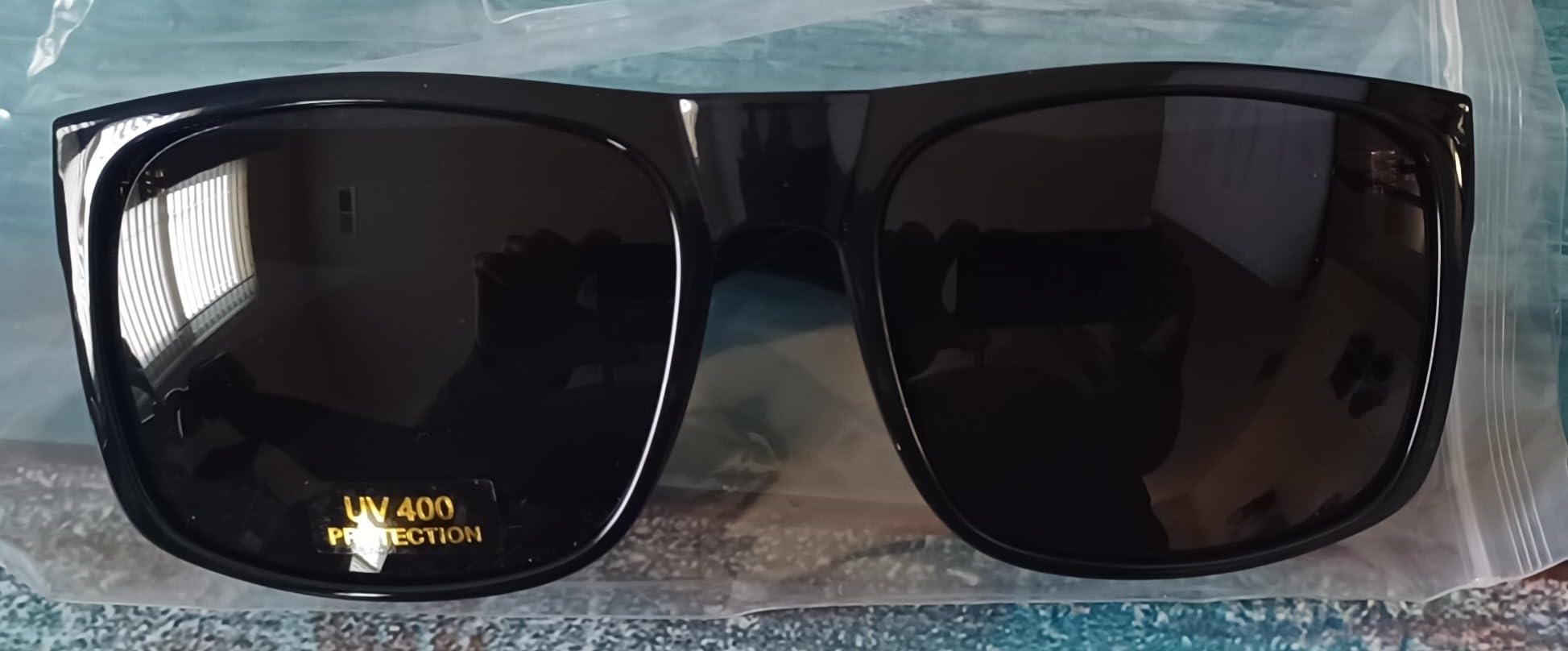 WISTON XL Big Wide Head Mens Dark Black Sunglasses for Men Extra Large Square Sun Glasses 149mm W8004 customer photo 2