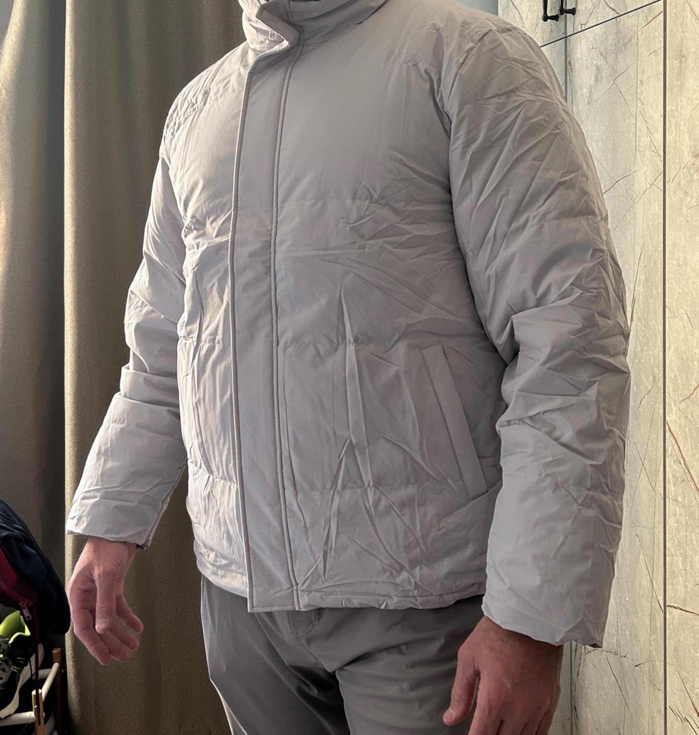 Men's Down Jacket Winter Warm Thicken Puffer Coats Water Shedding Windproof Casual Insulated Jacket customer photo 1