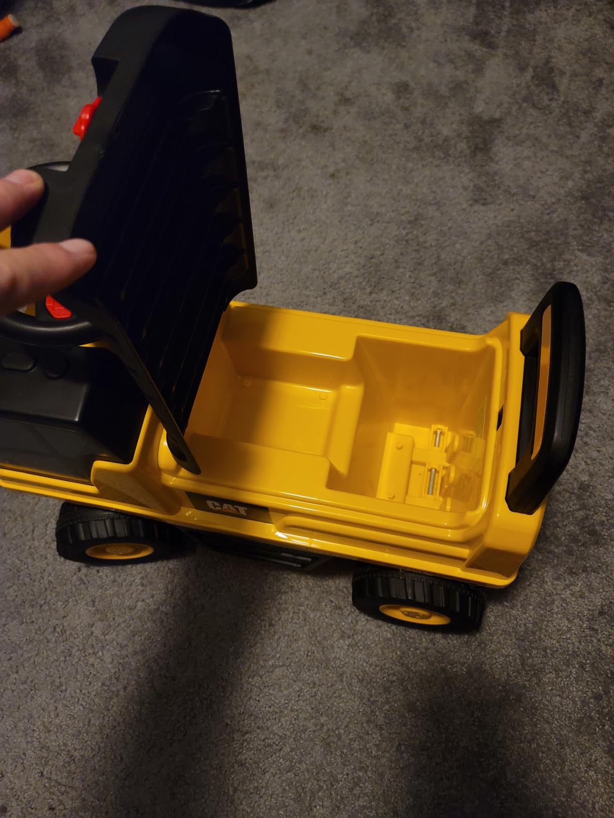 Best Ride On Cars CAT Excavator Push Car - Licensed Caterpillar Ride-On Digger Toy for Kids with Rotating Bucket & Under-Seat Storage - Construction Vehicle for Toddlers customer photo 2