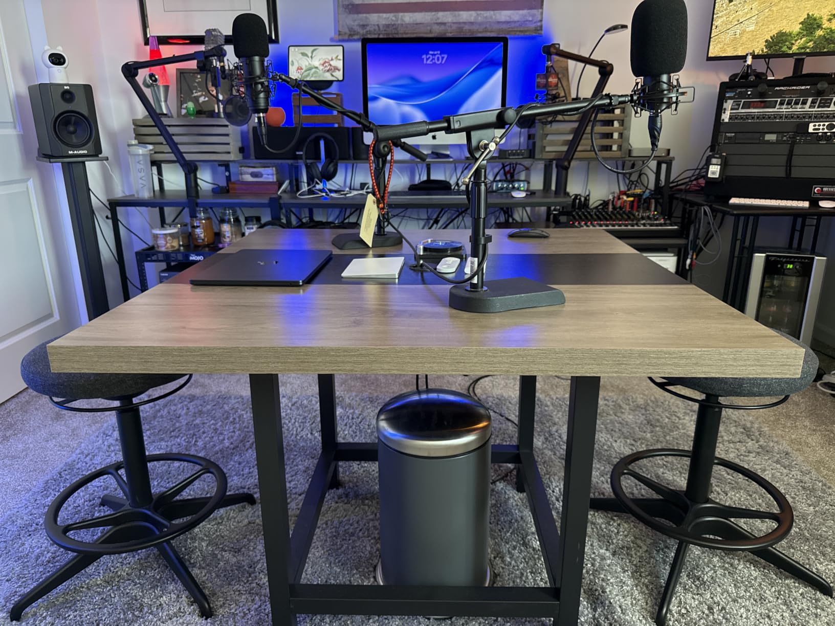 LITTLE TREE 39-Inch Square Small Conference Room Table for 4 People, Wood Computer Desk for Home Office, Small Space (Chair not Included) customer photo 2