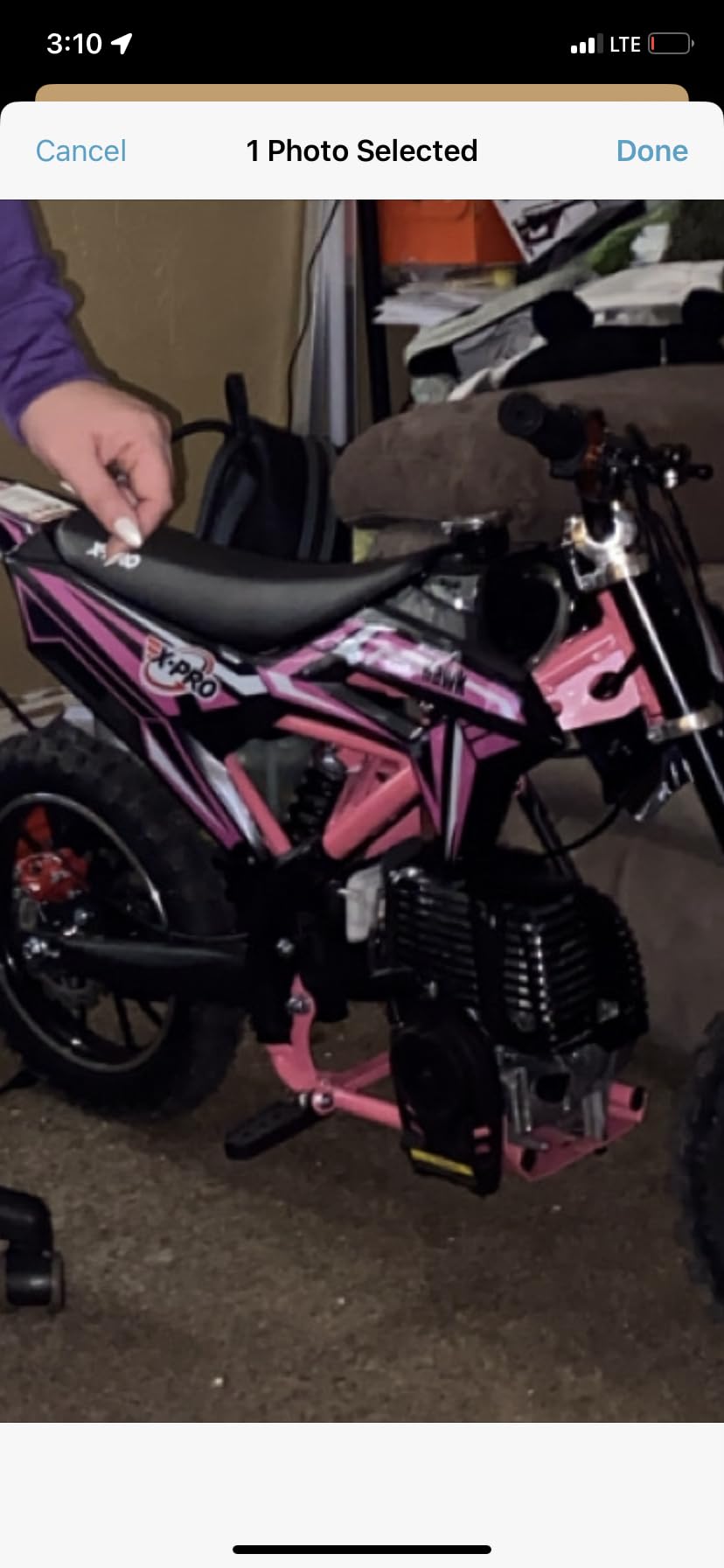 X-PRO Hawk Mini Dirt Bike, 40CC Gas Power 4-Stroke Dirt Bike, Pull Start, 10