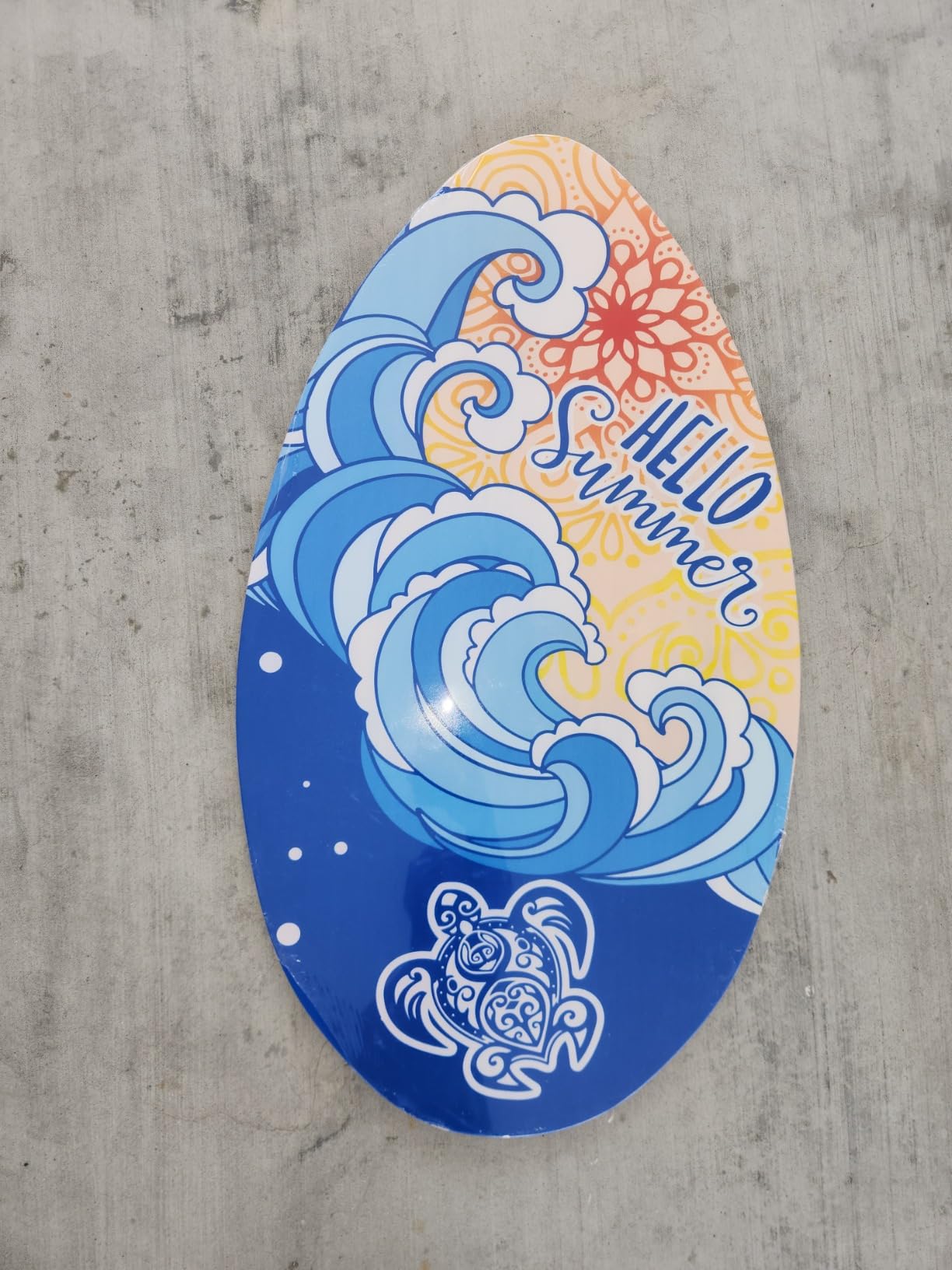 Skimboard 35 Inch Skim Boards for Beach Adults & Kids, High Gloss Coat Wooden Skim Board for Beginners, Durable Lightweight Wood Body Board customer photo 1