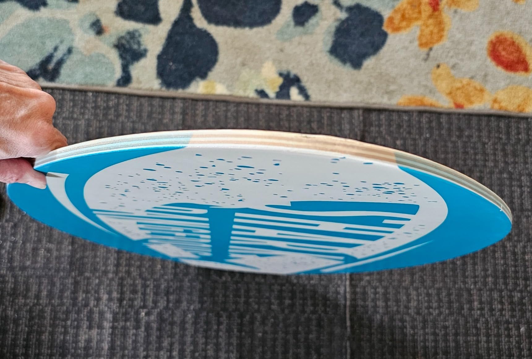 Skimboard 35 Inch Skim Boards for Beach Adults & Kids, High Gloss Coat Wooden Skim Board for Beginners, Durable Lightweight Wood Body Board customer photo 2