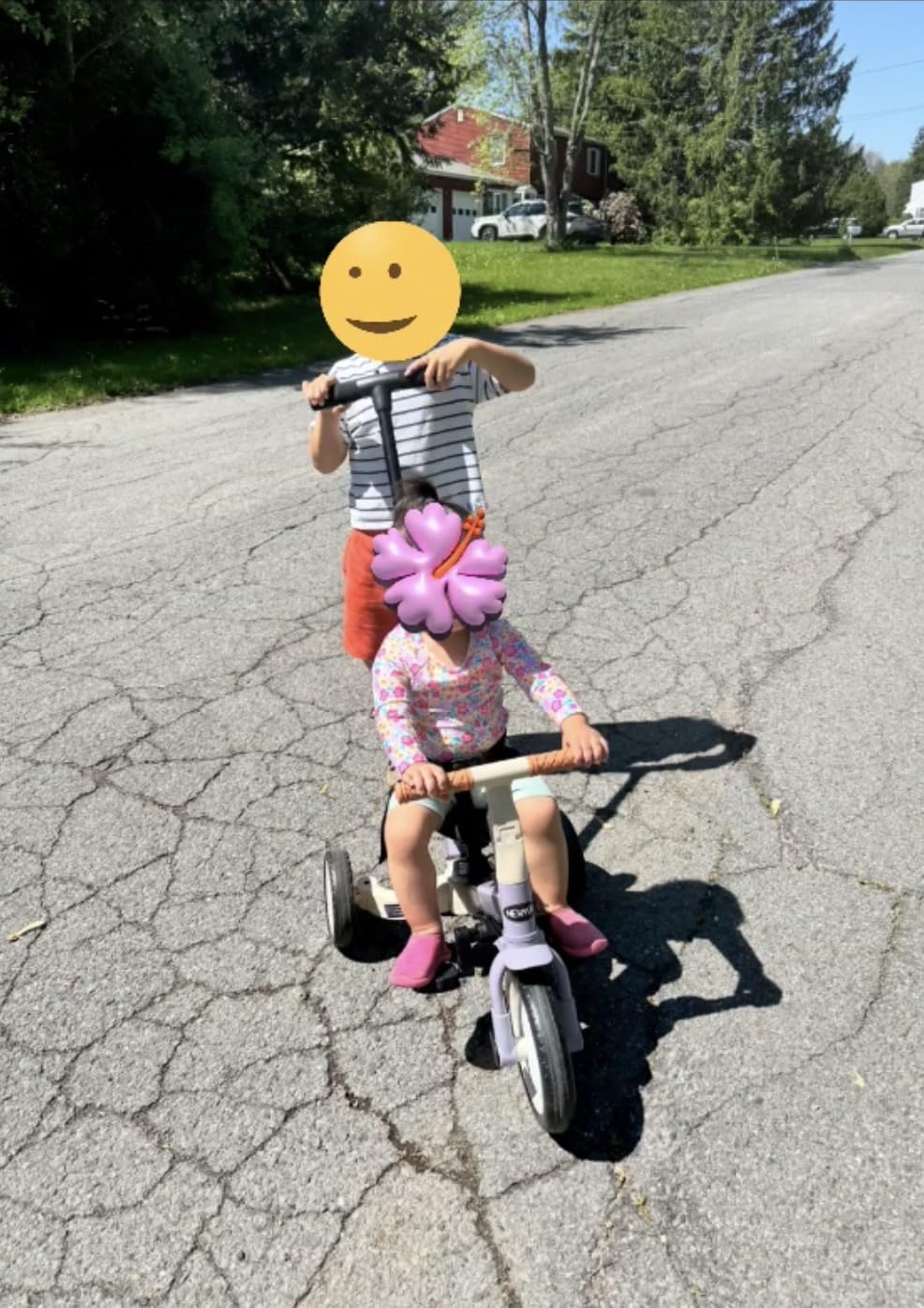 newyoo TR007 5-in-1 Tricycle for Toddlers 1-3, Toddler Bike, Birthday Gift, Toddler Trike with Push Handle Lets Parents Steer and Converts to Balance Bike, Fun Outdoor Toy for Boys and Girls, Khaki customer photo 2