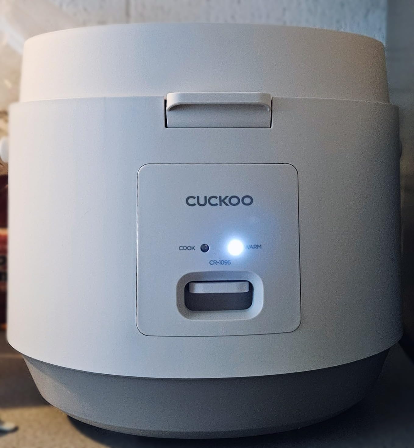 CUCKOO Rice Cooker and Warmer, 20-Cup Cooked, White, CR-1095 | Large 10-Cup Uncooked Capacity, Nonstick Inner Pot, 2 Menus, Steam Tray Included, One-Touch Operation, Automatic Keep Warm customer photo 1