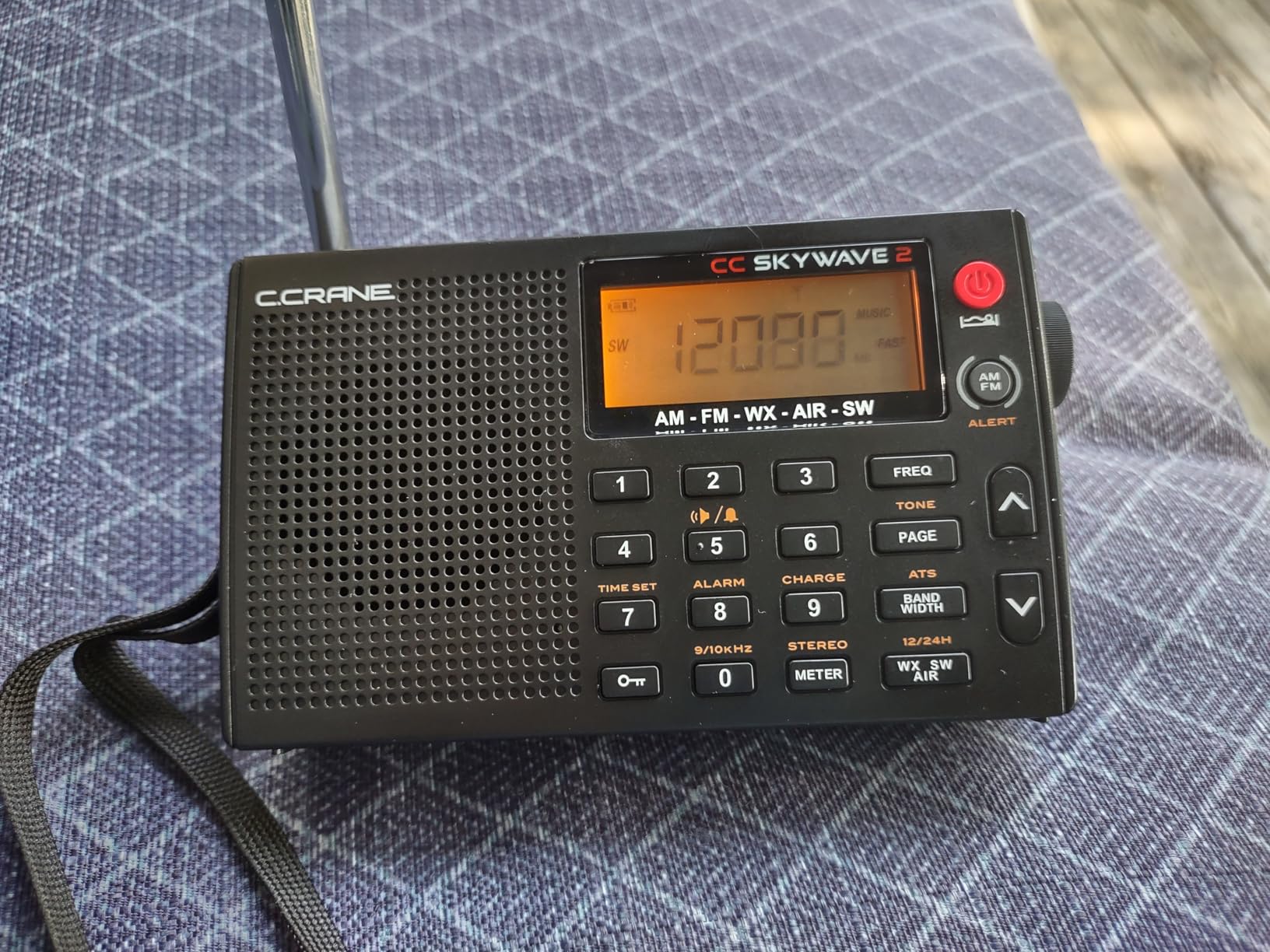 C. Crane CC Skywave 2 AM, FM, Shortwave, NOAA Weather + Alert, VHF Aviation Band, Small Battery-Operated Portable Travel Radio with Clock and Alarm customer photo 2
