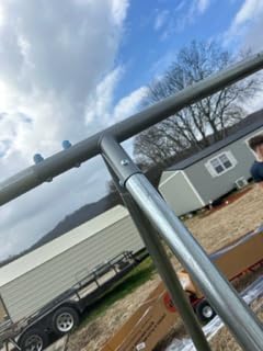 Sportspower 800lbs 'Swing & Play' Metal Swing Set for Backyard & Outdoors, 2 Swings & Standing Swing, 2-Person Glider, 2-Person Saucer, 5ft Slide, Bonus Anchors, 6-YR WRTY, 6.1' Tall customer photo 1
