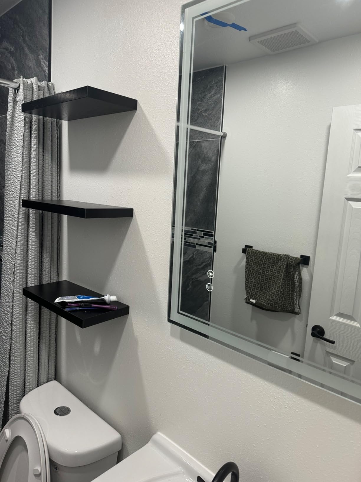 24 x 32'' LED Mirror for Bathroom, Anti-Fog, Bathroom Vanity Mirror | Dimmable 3 Colors, Bathroom Mirror with Lights, Memory Function, Switch/Plug in Wall Mounted, Home Decor Horizontal/Vertical customer photo 1