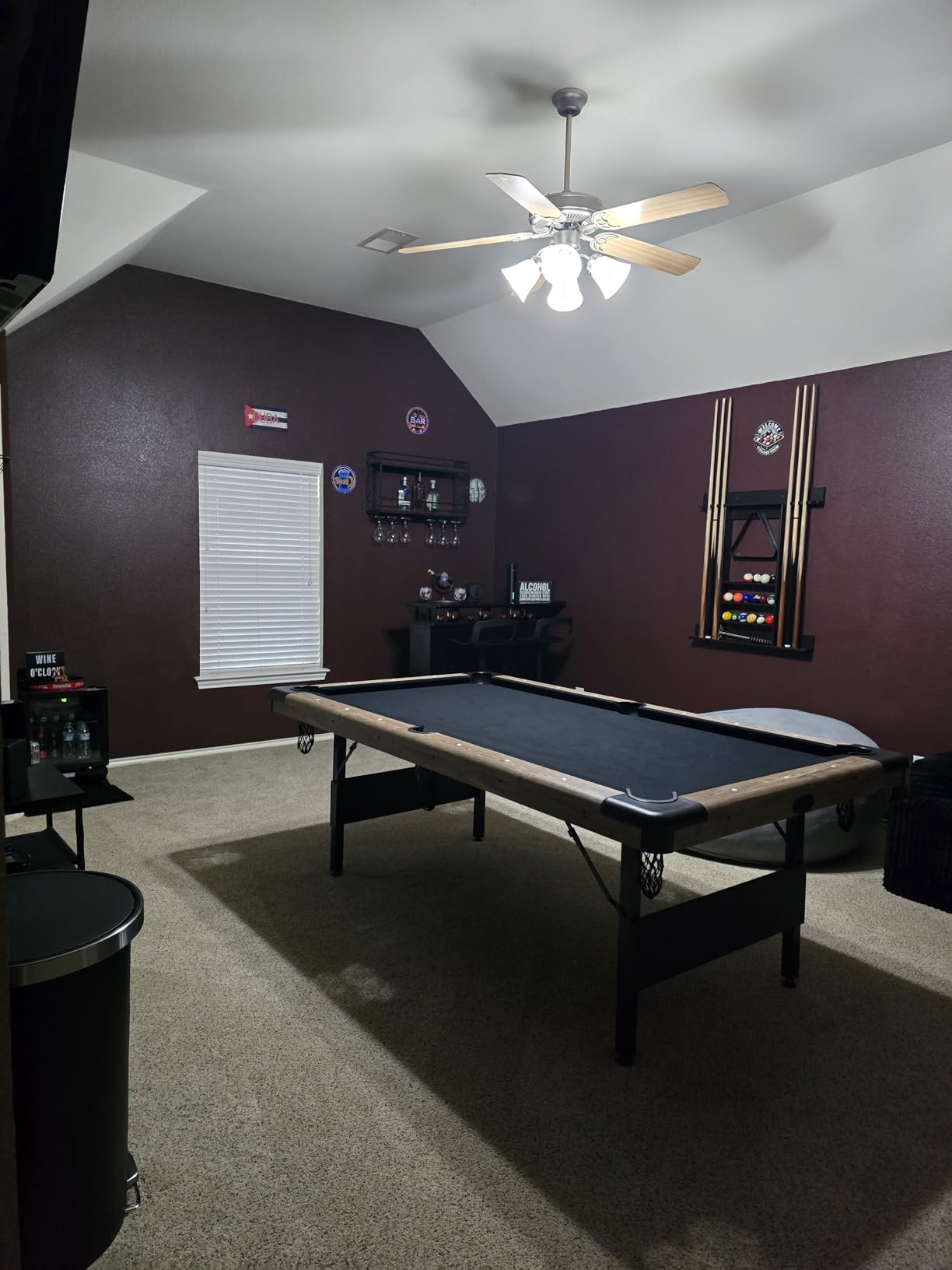 GoSports 6, 7, or 8 ft Portable Billiards Tables - No Assembly, Includes Set of Balls, 2 Cue Sticks, Chalk, Felt Brush customer photo 2