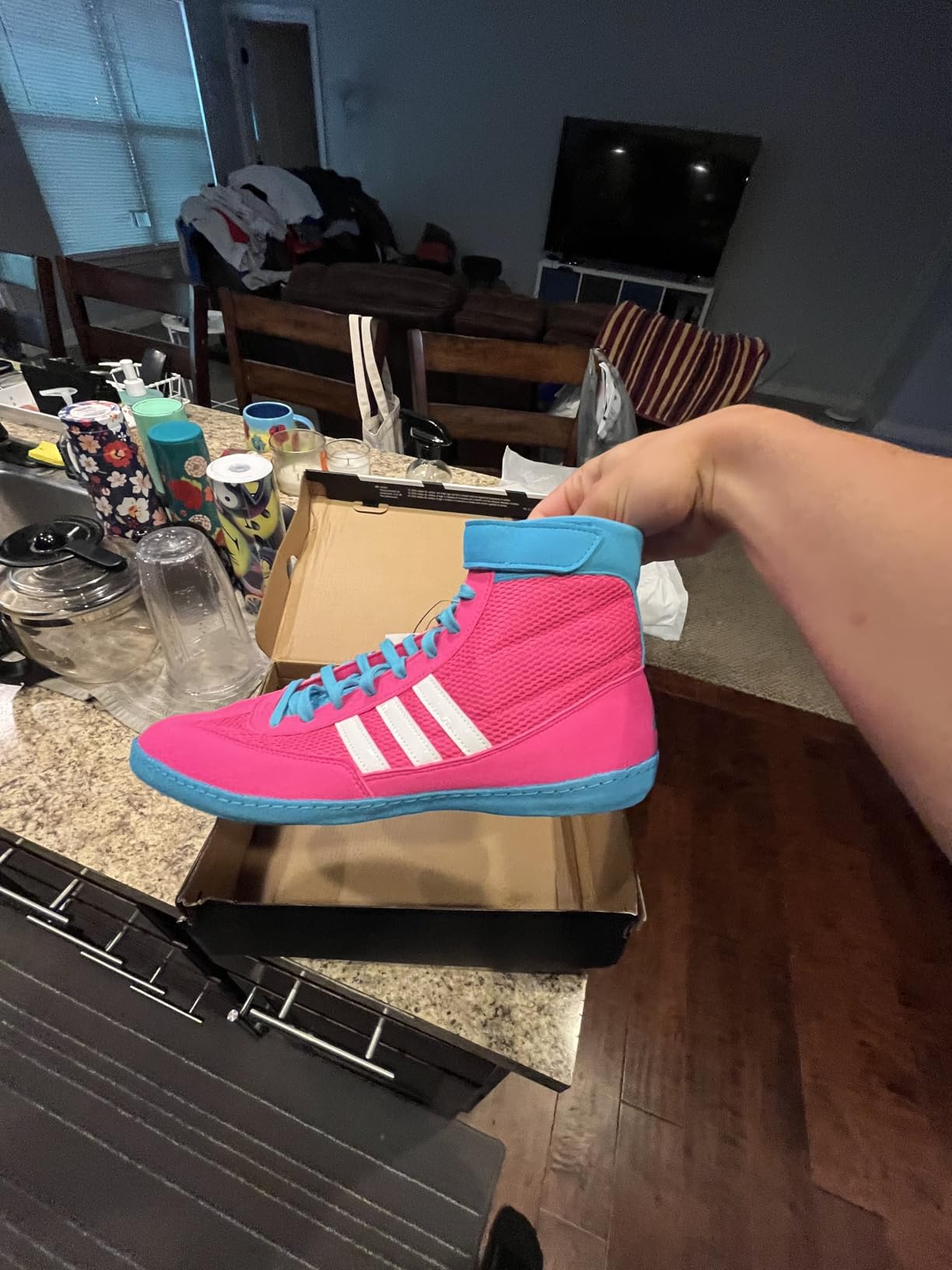 adidas Men's Combat Speed 4 Wrestling Shoes customer photo 1