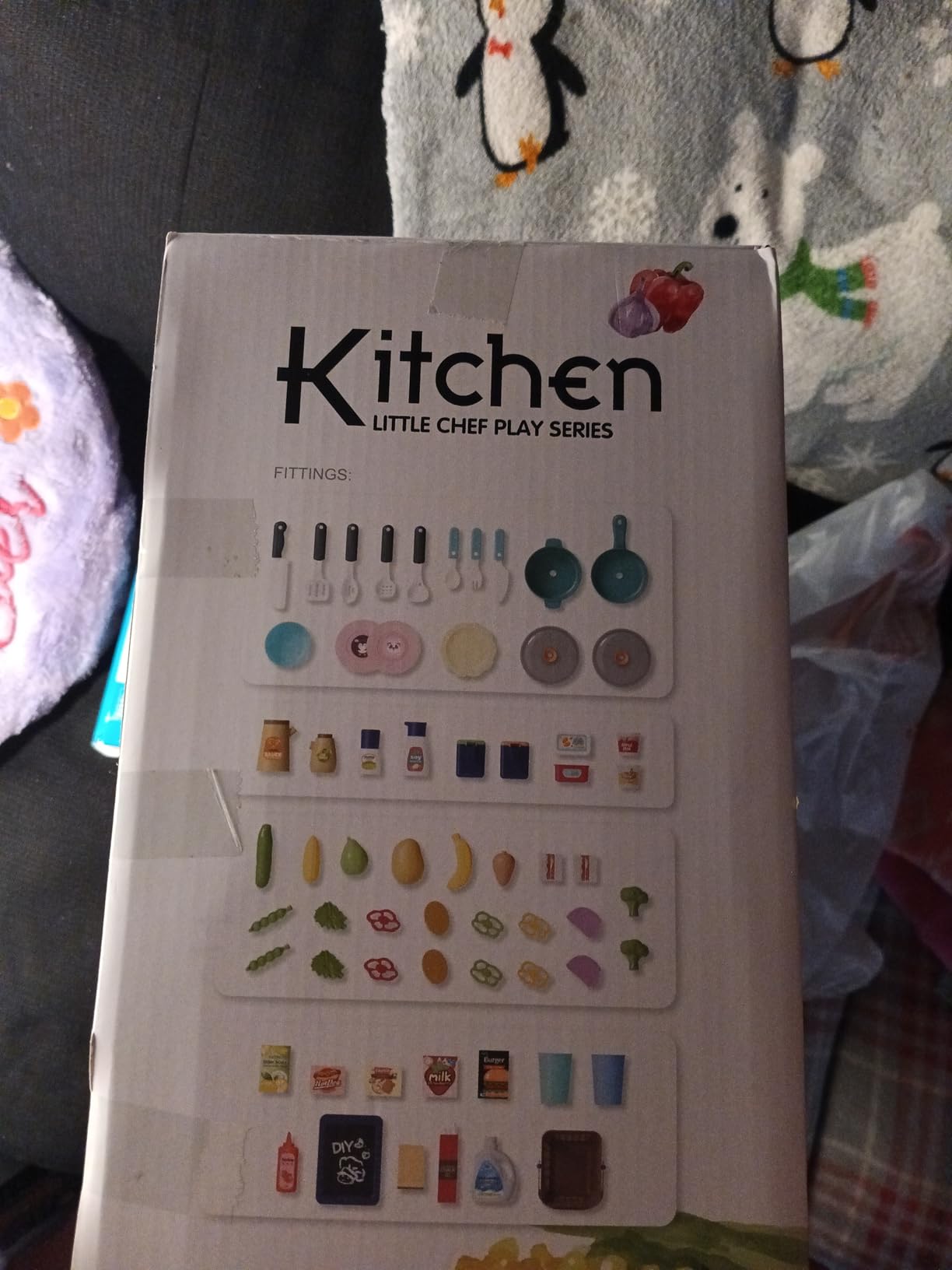 Kids Play Kitchen Set, Toddler Kitchen Playset with Sound & Light, Cooking Stove with Steam, Play Sink, Play Food Toy and Kitchen Accessories, Kitchen Toy for Kids Girls Boys customer photo 2