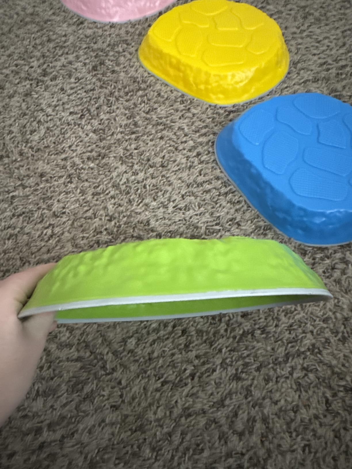 Stepping Stones for kids, 8/12 PCS Durable Non-Slip Balance Stones Indoor Outdoor toys for toddlers develope Kids Balance and Coordination Skills customer photo 1
