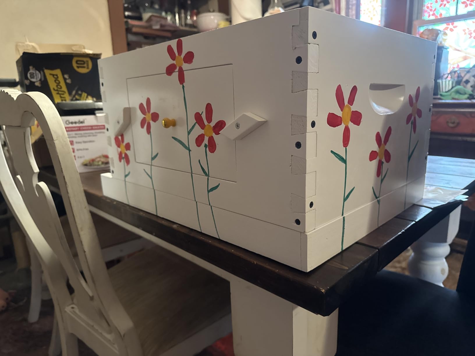 BeeTech 10 Frame Langstroth Bee Hive Coated with Spray Paint, Complete Beehive kit with Unassembled Frame and Foundation for Beekeeper Beginner(2 Deep Boxes and 1 Super Box) customer photo 2