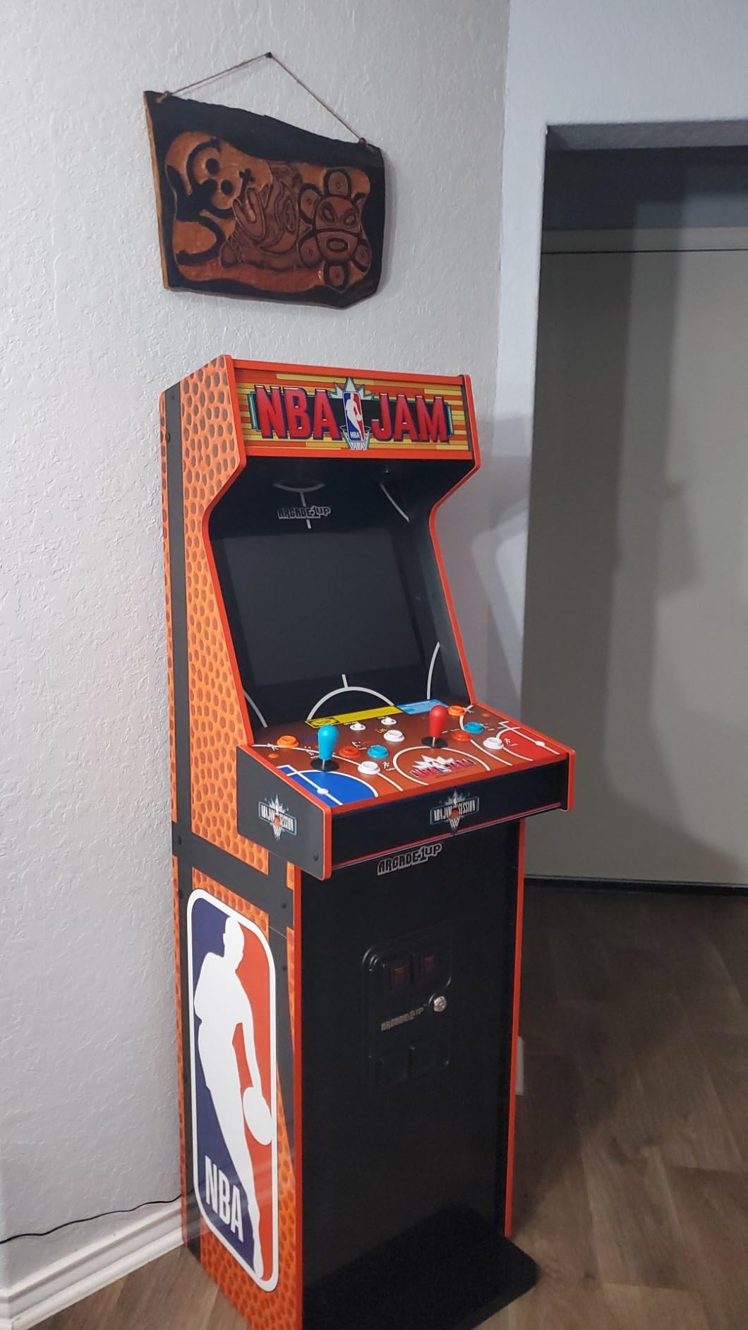 ARCADE1UP NBA JAM Deluxe 2-Player Home Arcade Machine, Over 5-Foot | Cabinet with Online Multiplayer, Light-Up Marquee and 3 Classic Basketball Games customer photo 1