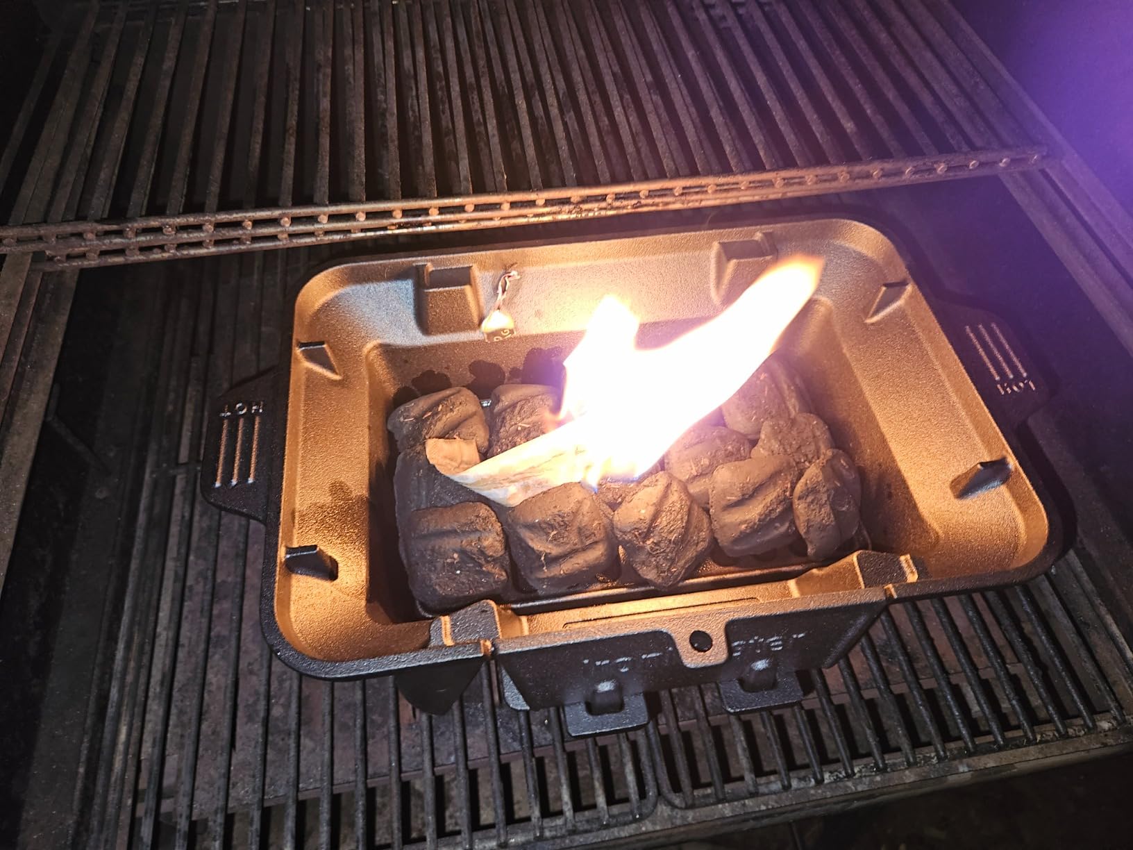 Hibachi Grill Outdoor, Portable Small Charcoal Grills, 100% Cast Iron, Mini Japanese Yakitori Tabletop Skillet Grill Stove for Outdoor Camping - Coal Door, Draft Door, Ideal for 2 People customer photo 2