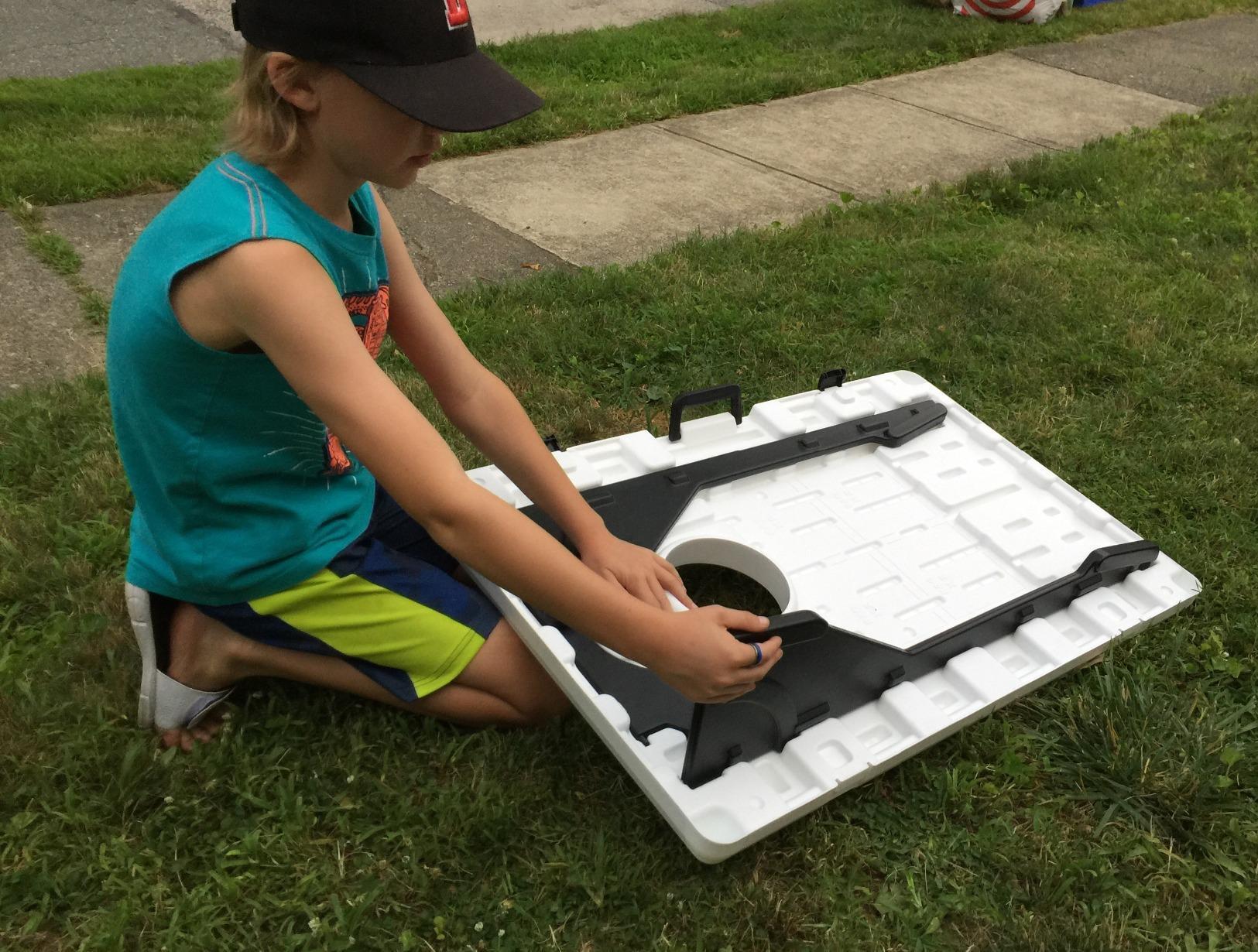 Driveway Games All Weather Corntoss Bean Bag Cornhole Yard Game Set for Indoor and Outdoor Use with 2 Target Boards and 8 Bean Bags customer photo 2