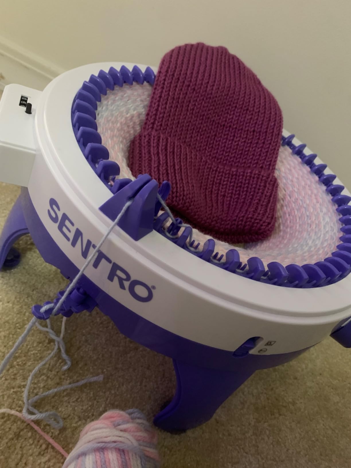 Knitting Machine 48 Needles, Knitting Loom Machine with Row Counter | Smart Circular Knitting Machine with Gife Box, Knitting Gife for Adult & Beginners, Efficient DIY Crochet Machine for Hat, Scarves customer photo 2