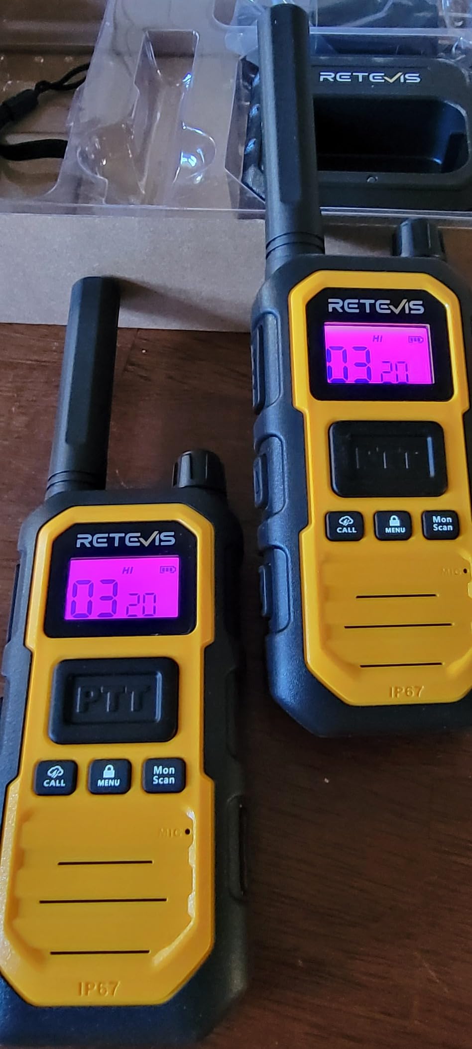 Retevis RB48PLUS GMRS Walkie Talkies Long Range, IP67 Waterproof 2 Way Radio, Repeater Capable, Dual PTT, Vibration Alert, NOAA, SOS, for Hurricane Preparedness, Emergency Communication, Outdoor, 2 Pack customer photo 1