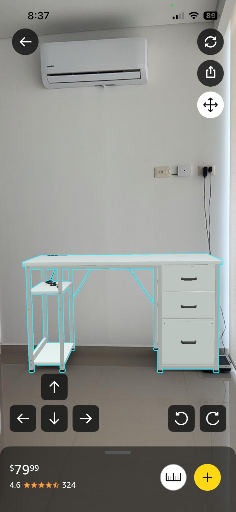 AODK 51 Inch White Computer Desk with Drawers & USB Power Outlets | Reversible Home Office Desk with Storage Shelves, Work from Home, Modern Work/Writing/Study Table for Bedroom, White customer photo 2