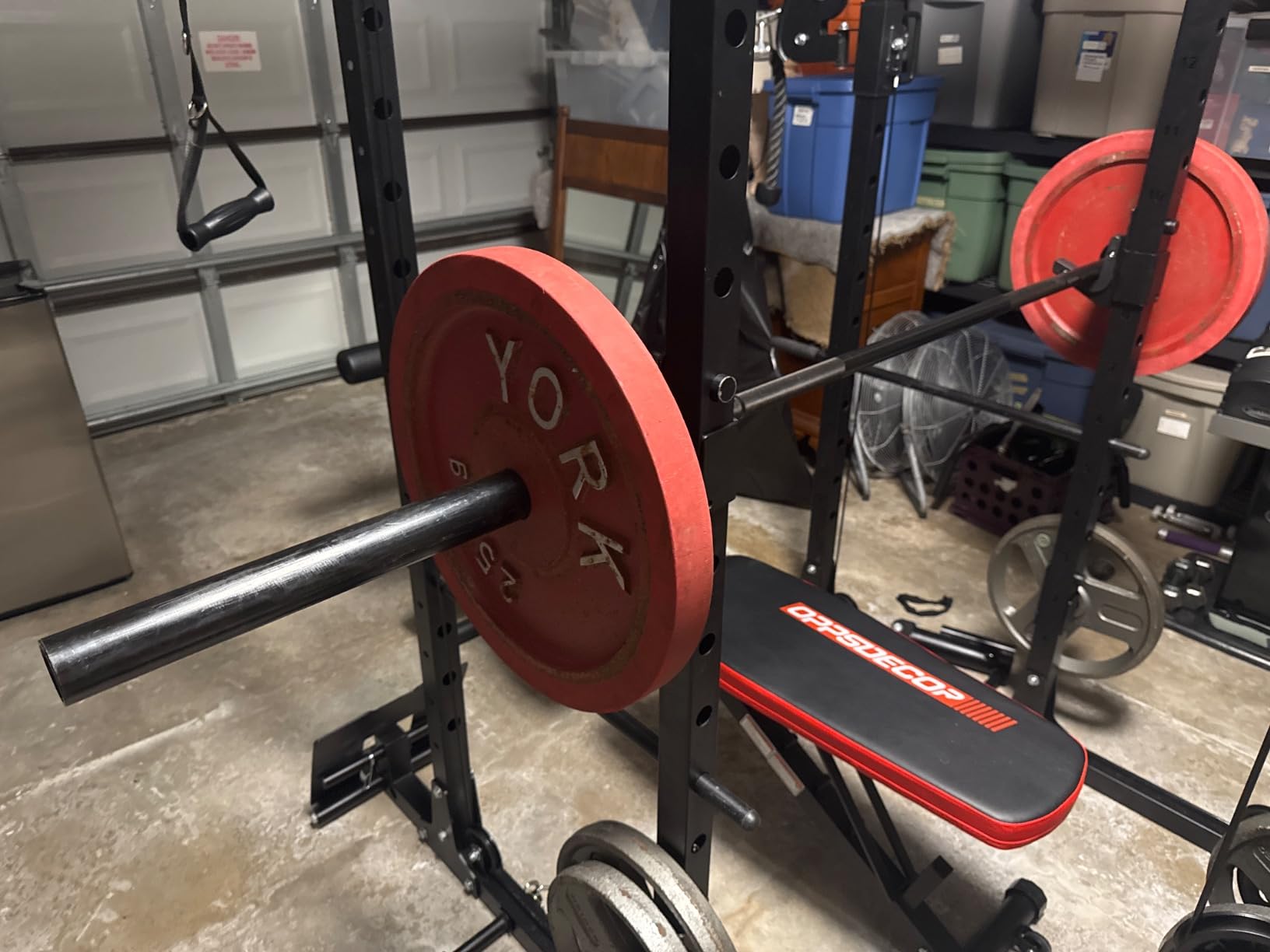 HANDBODE 7 ft Olympic Barbell, 45 lb Weight Bar, 2-Inch Sleeves, 1000-Pound Capacity customer photo 1