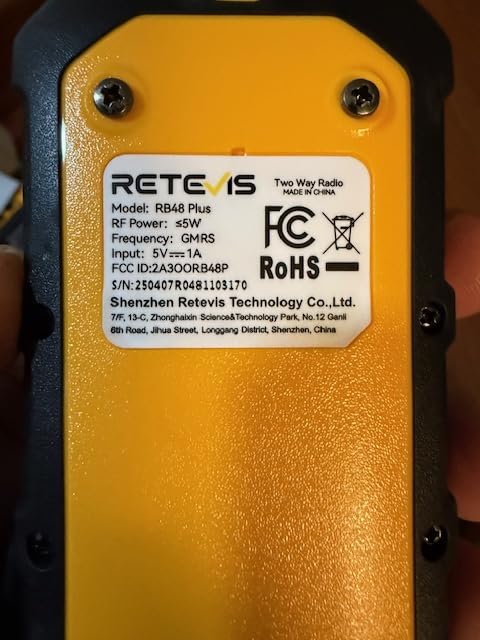 Retevis RB48 Plus Radios Walkie Talkies, Waterproof Two Way Radio Long Range | IP67 Rated, Heavy Duty 2 Way Radio, GMRS Repeater, Group Call, Vibration Alert, Emergency, for Construction Job Site, 6 Pack customer photo 2