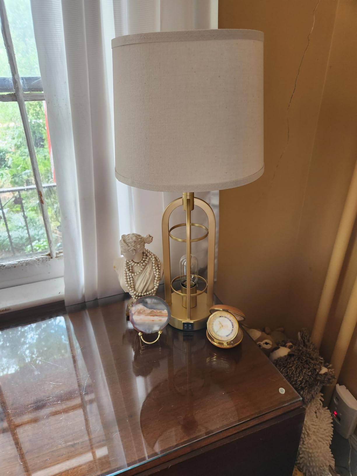 SRJJA Black Table Lamps for Living Room Set of 2 - Farmhouse Lamps for Night Stands with USB A+C customer photo 1