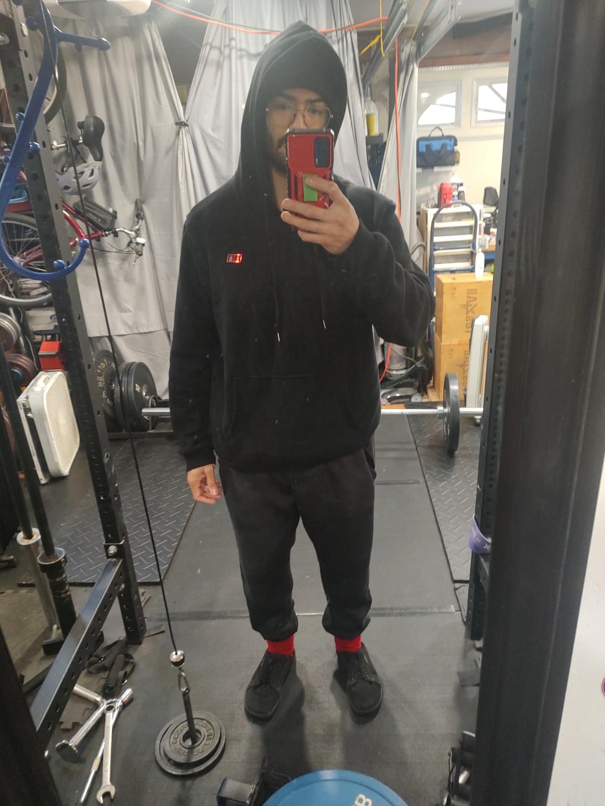 Heated Hoodie for Men Women, Pullover Heated Sweatshirt with 6 Heating Zones and 7.4V Battery Pack customer photo 2